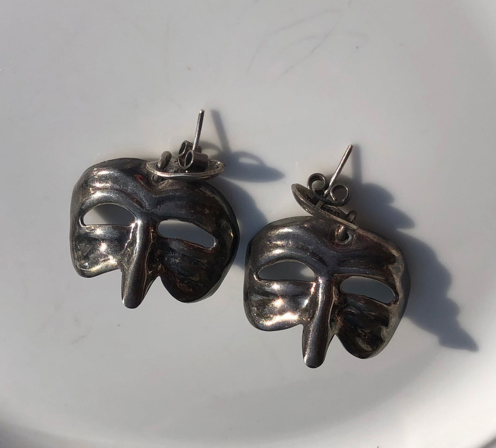 Pair of Silver Earrings: Pair of Silver Earrings