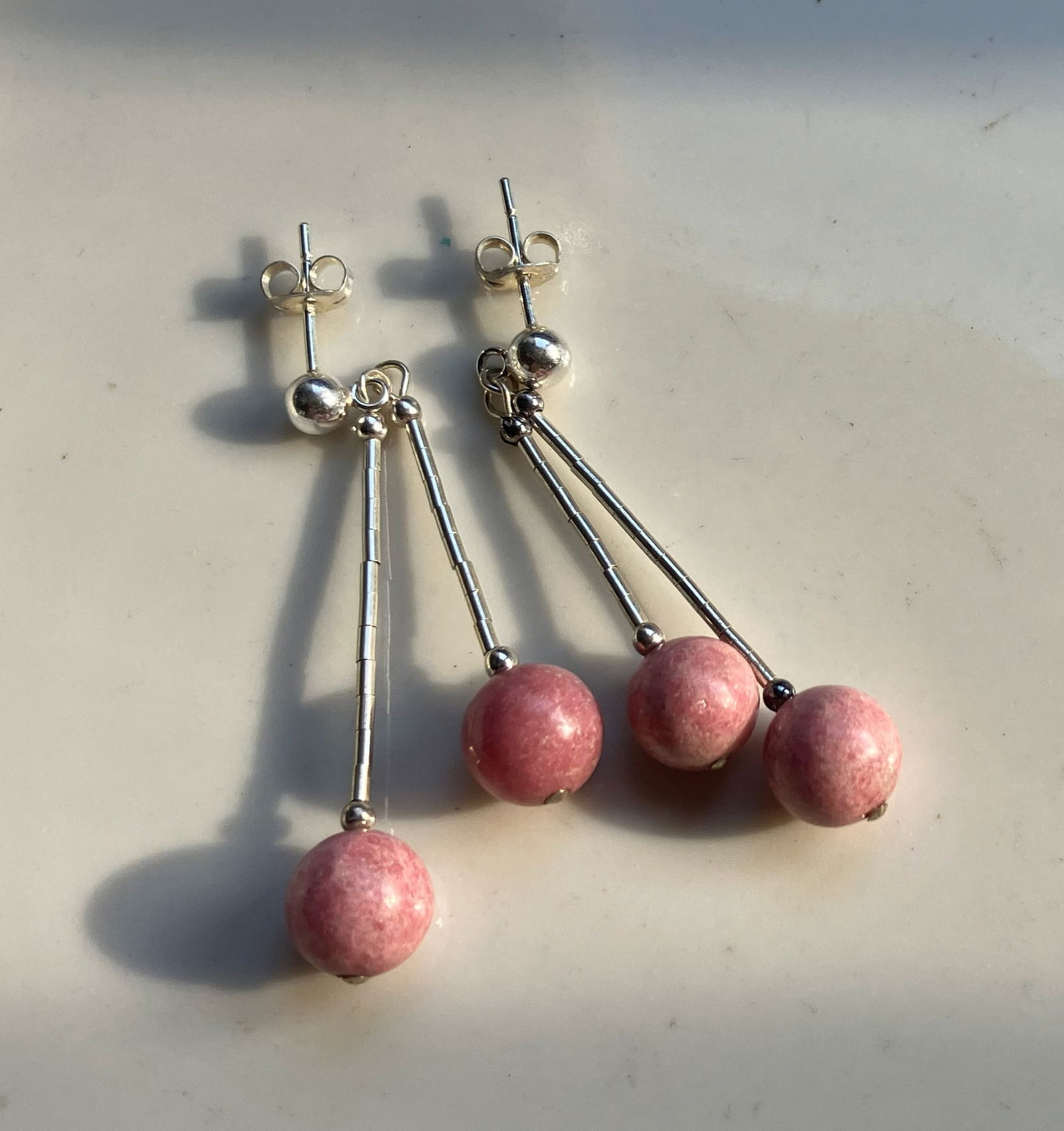 Pair of Silver Earrings: Pair of Silver Earrings