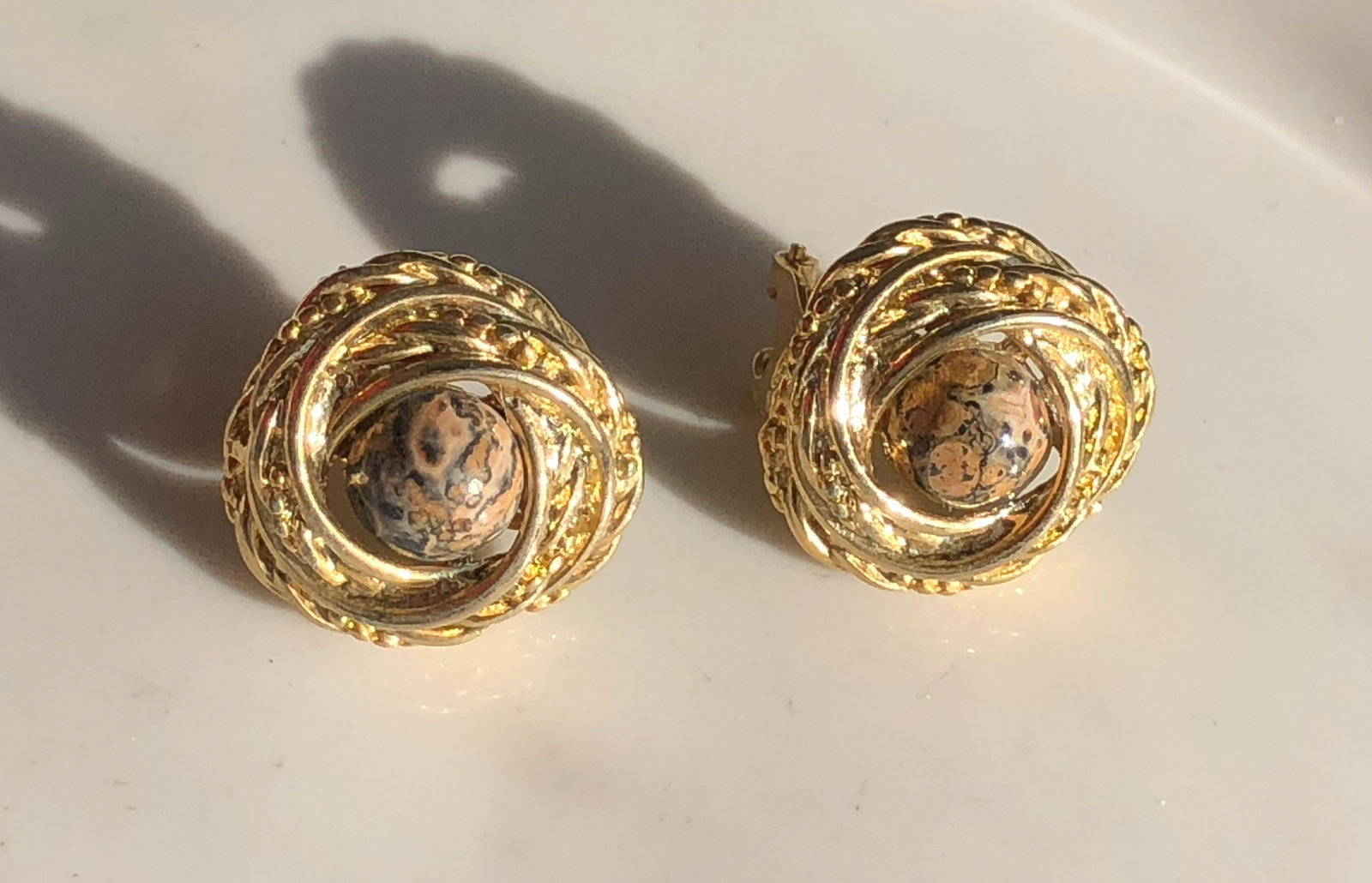 Pair of Gold Filled Earrings: Pair of Gold Filled Earrings