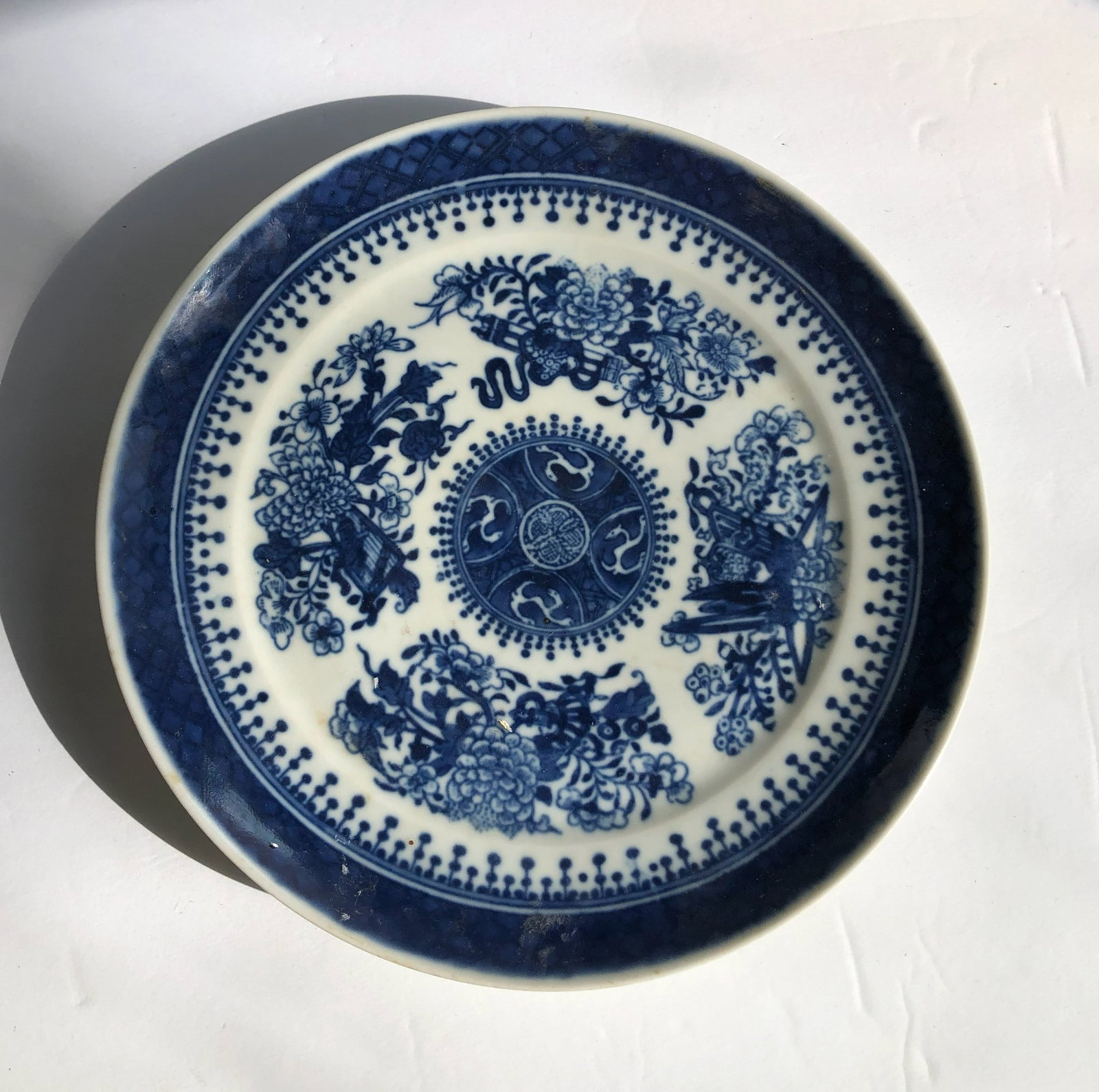 Antique Blue and White Dish (1 of 3)