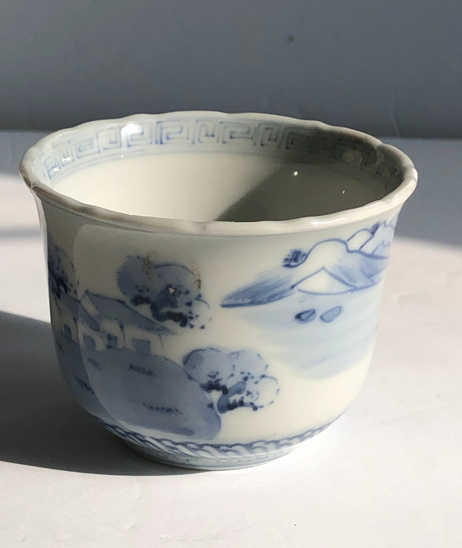 Antique Blue and White Cup (1 of 5)