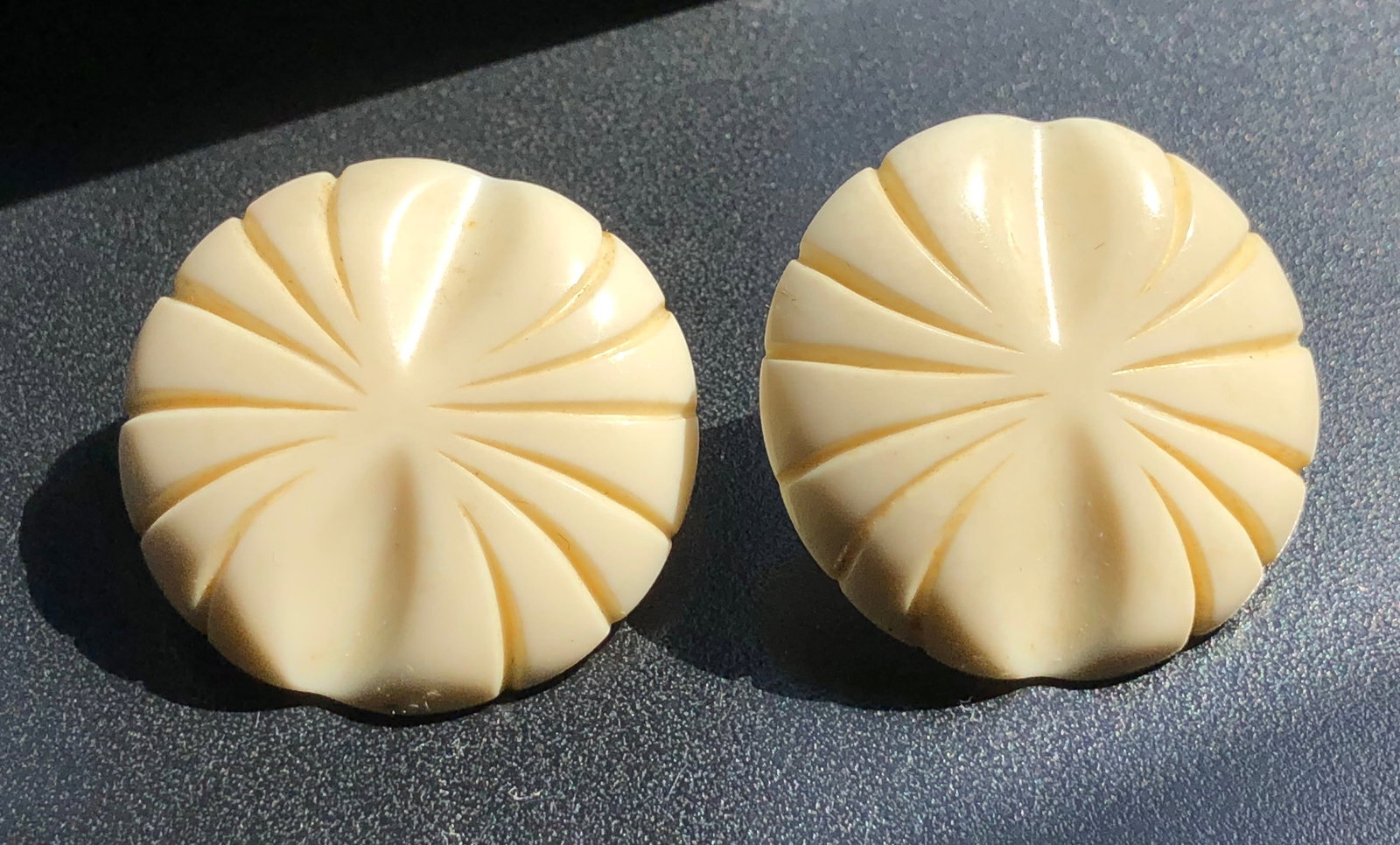 Pair of Carved Earrings (1 of 2)