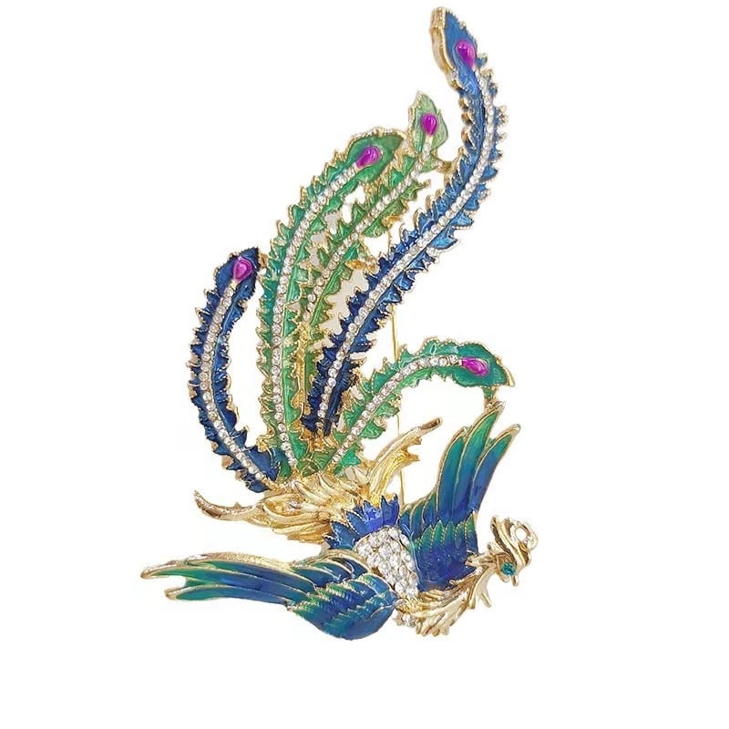 Pheonix Brooch Pin: Pheonix Brooch Pin, Size: 2.5"