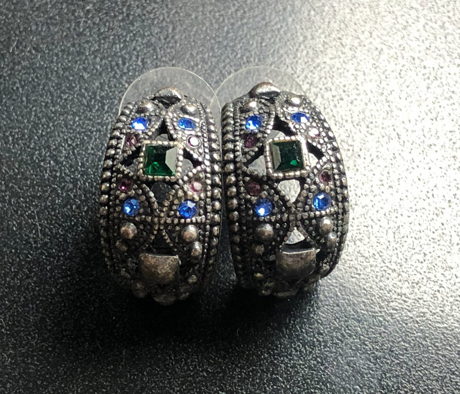 Pair of Silver Earrings: Pair of Silver Earrings