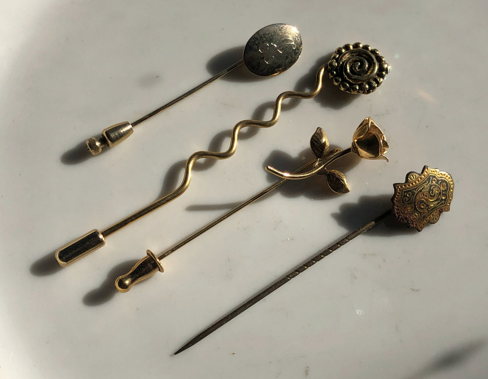 Four gold Filled Pins (1 of 3)