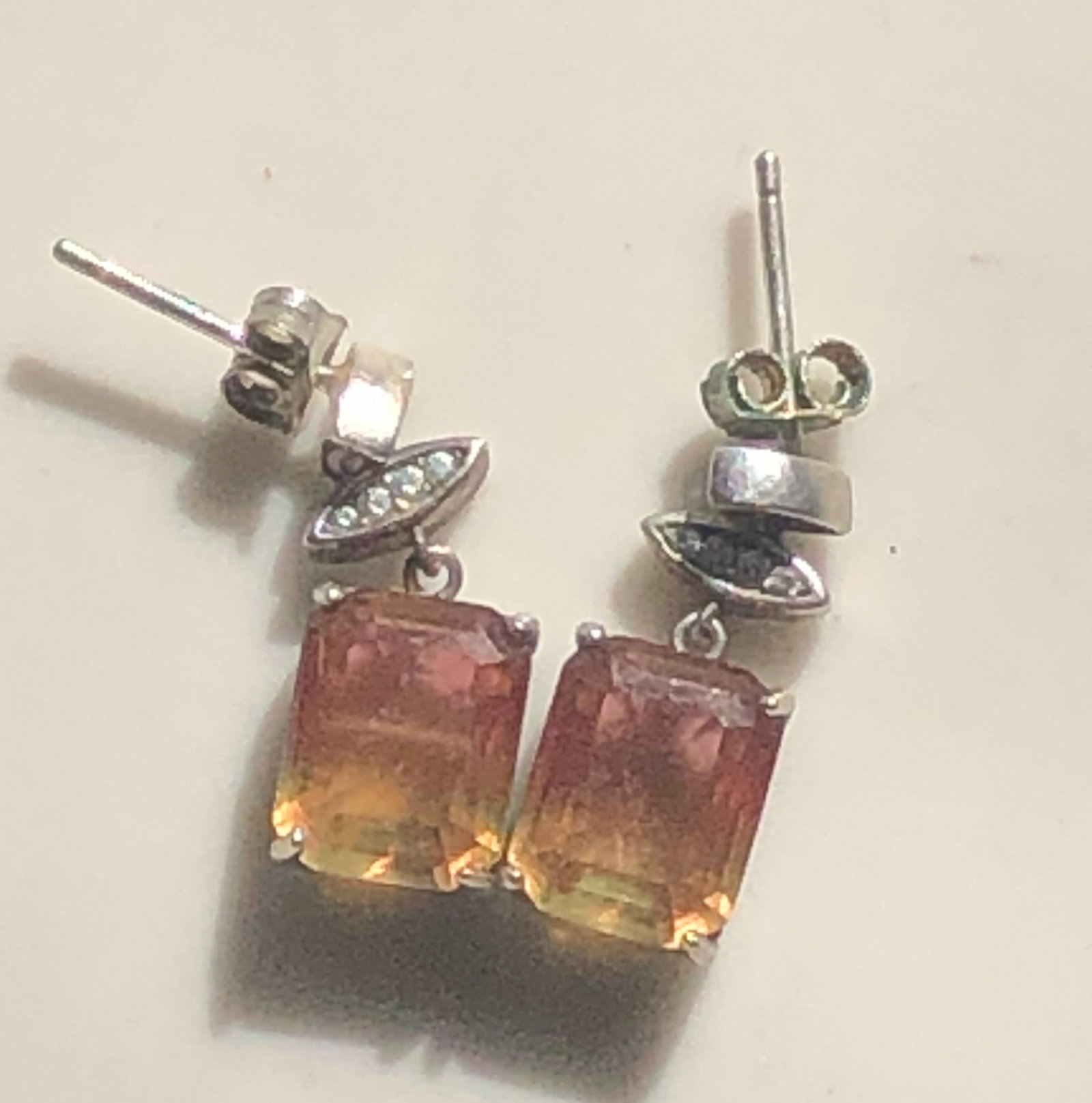 Pair of Silver Earrings: Pair of Silver Earrings