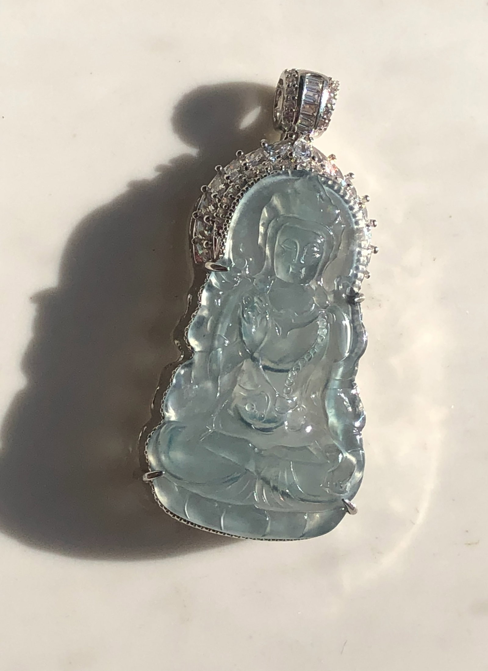 Natural Jadeite Pendant with Certificate (1 of 3)