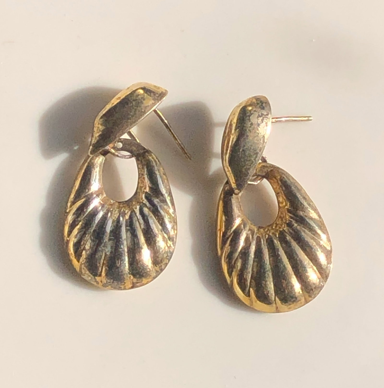 Pair of Silver Earrings: Pair of Silver Earrings