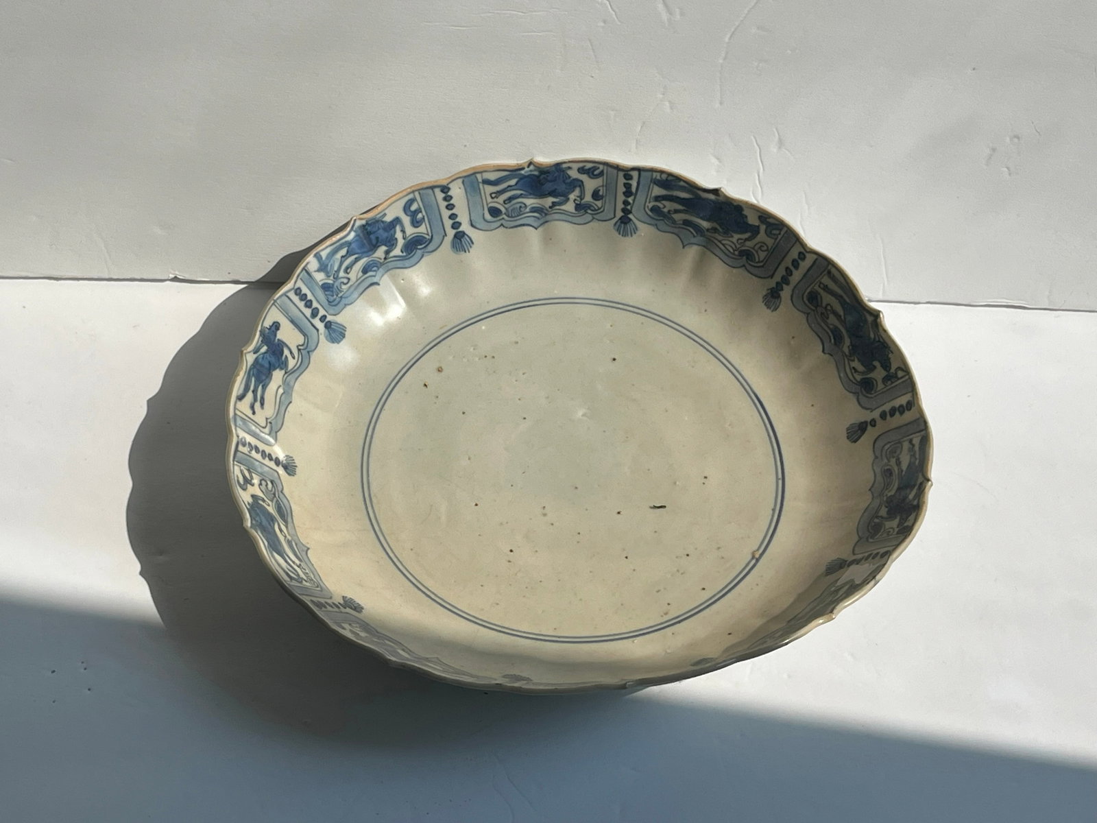 Antique Blue and White Plate (1 of 4)