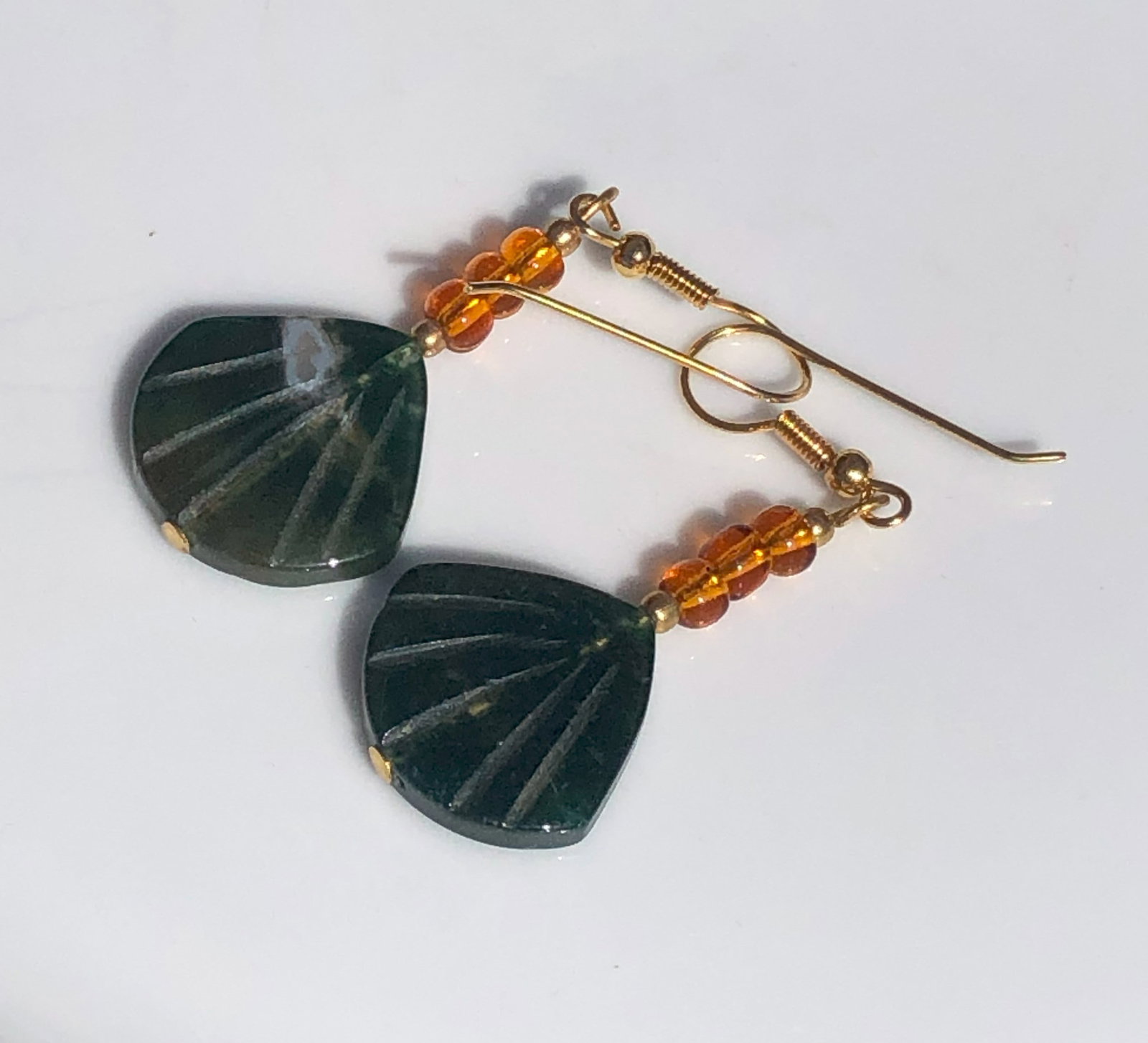 Pair of Agate Earrings: Pair of Agate Earrings
