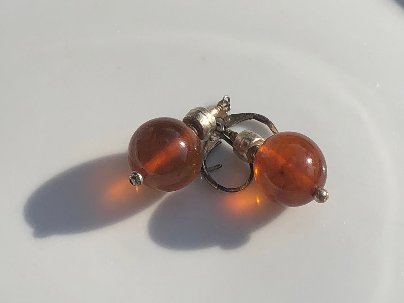 Pair of Amber Earrings (1 of 2)