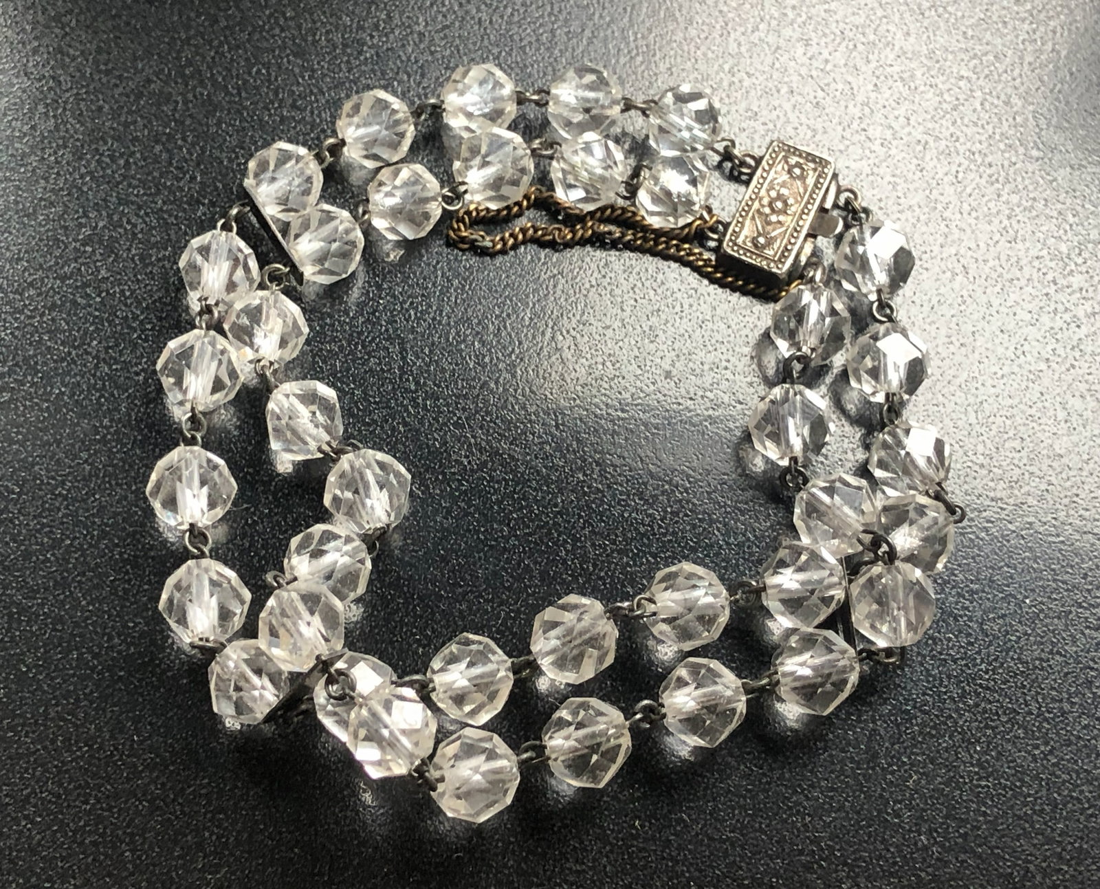 Vintage Bracelet with Silver Clasp: Vintage Bracelet with Silver Clasp