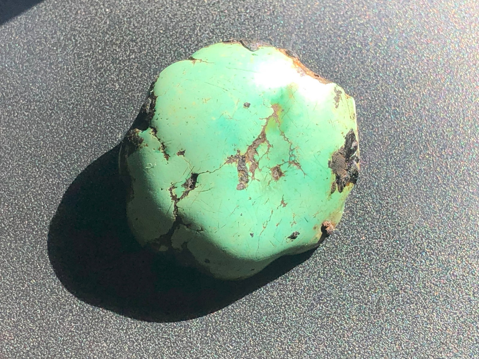 Vintage Chinese Turquoise Bead: Vintage Chinese Turquoise Bead, Size:1.25"