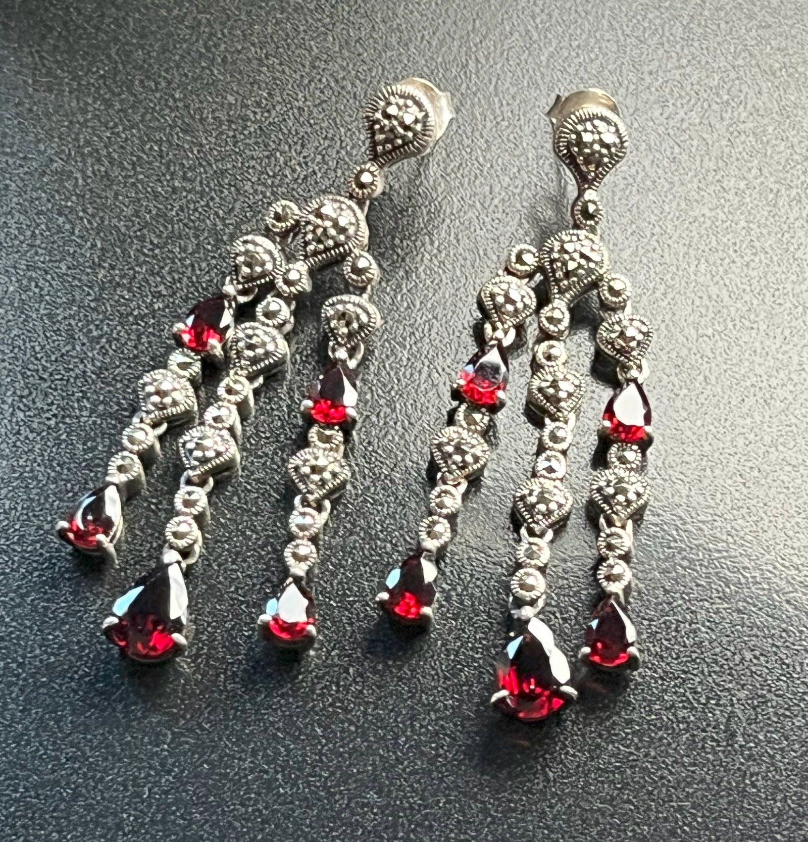 Pair of Silver Earrings: Pair of Silver Earrings, weight 16.4g