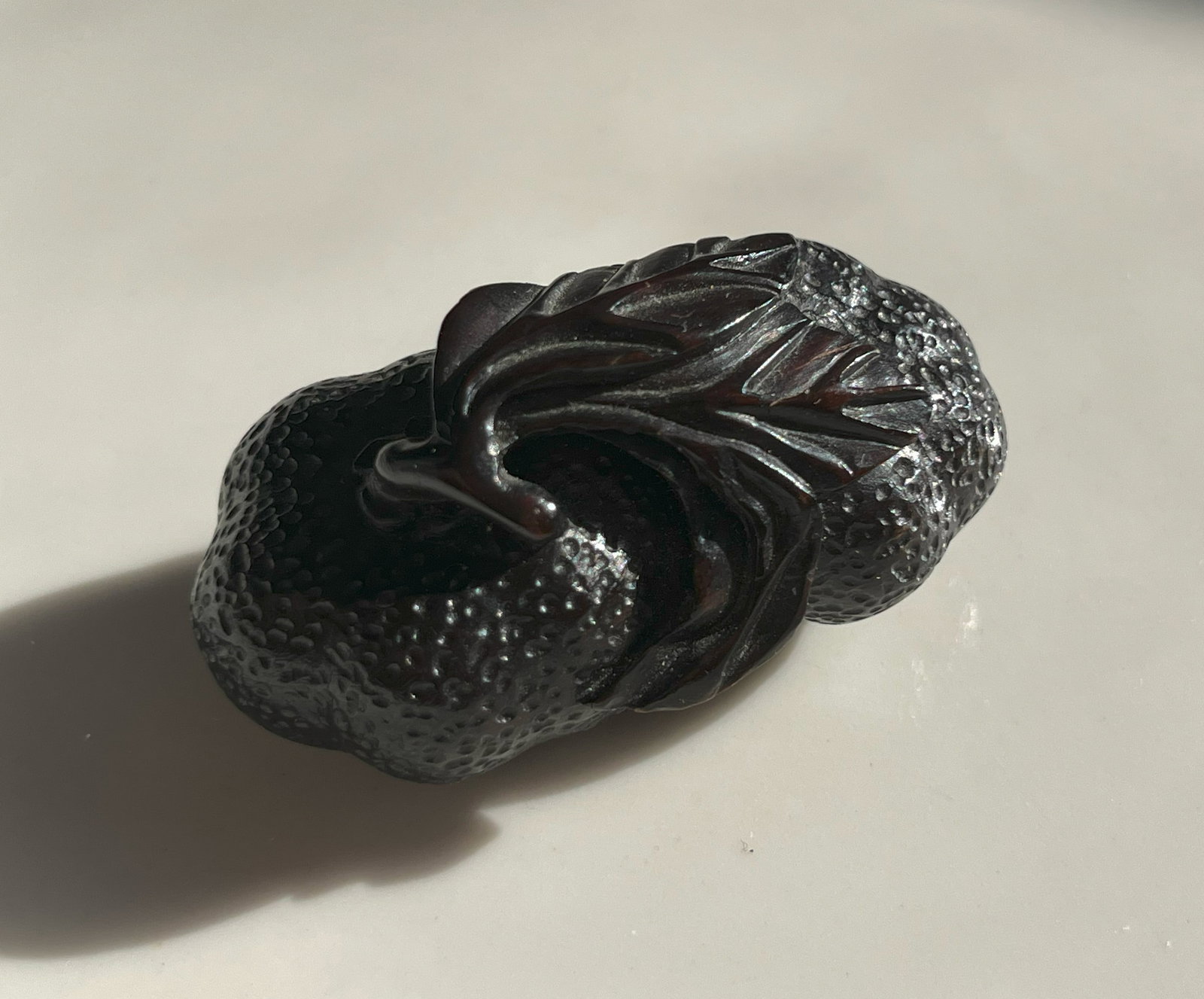 Antique Carved zitan Fruit (1 of 6)