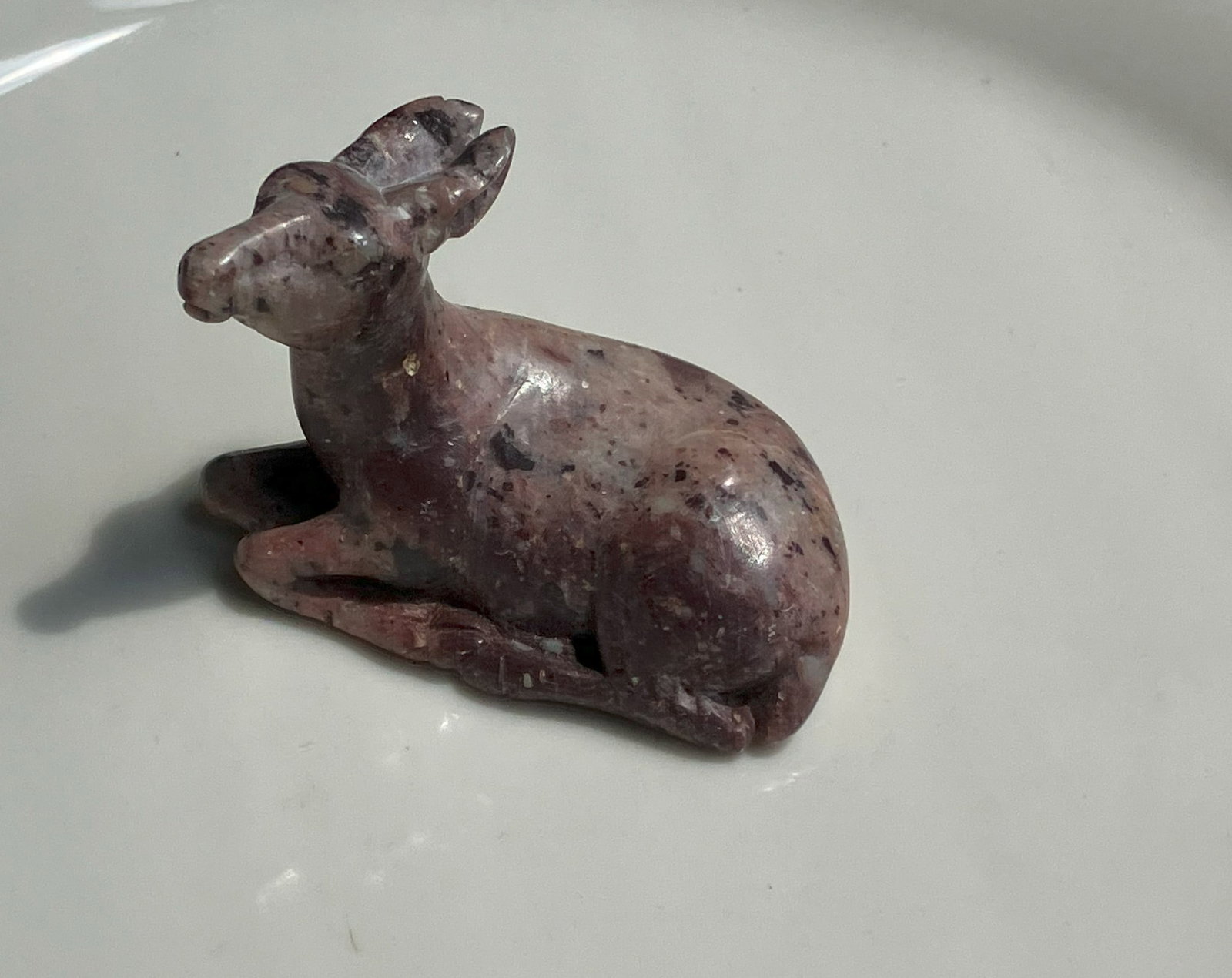 Antique Soapstone Deer Statue (1 of 3)