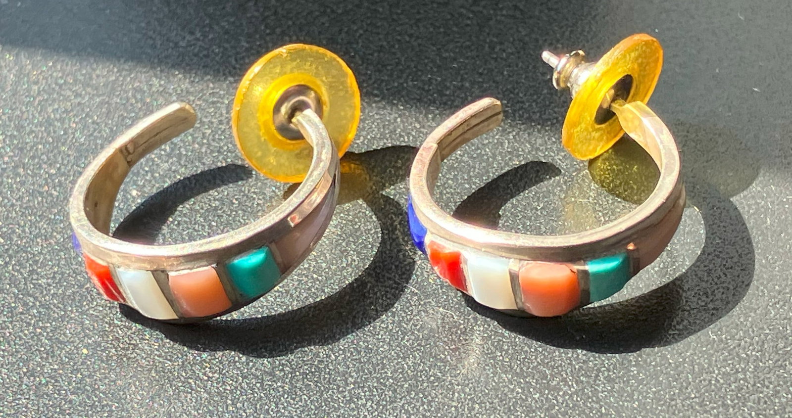 Pair of Silver Earrings: Pair of Silver Earrings