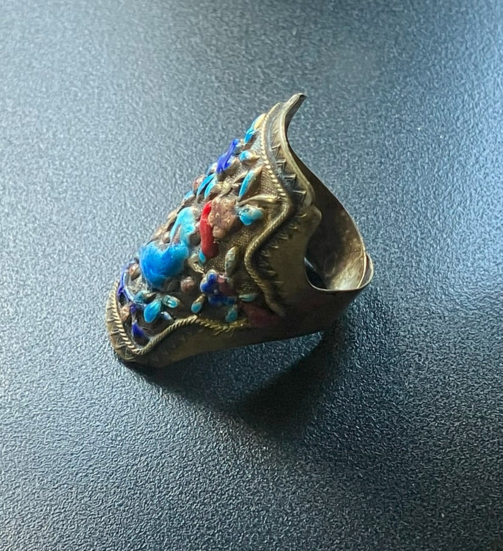 Antique Silver ring - 3