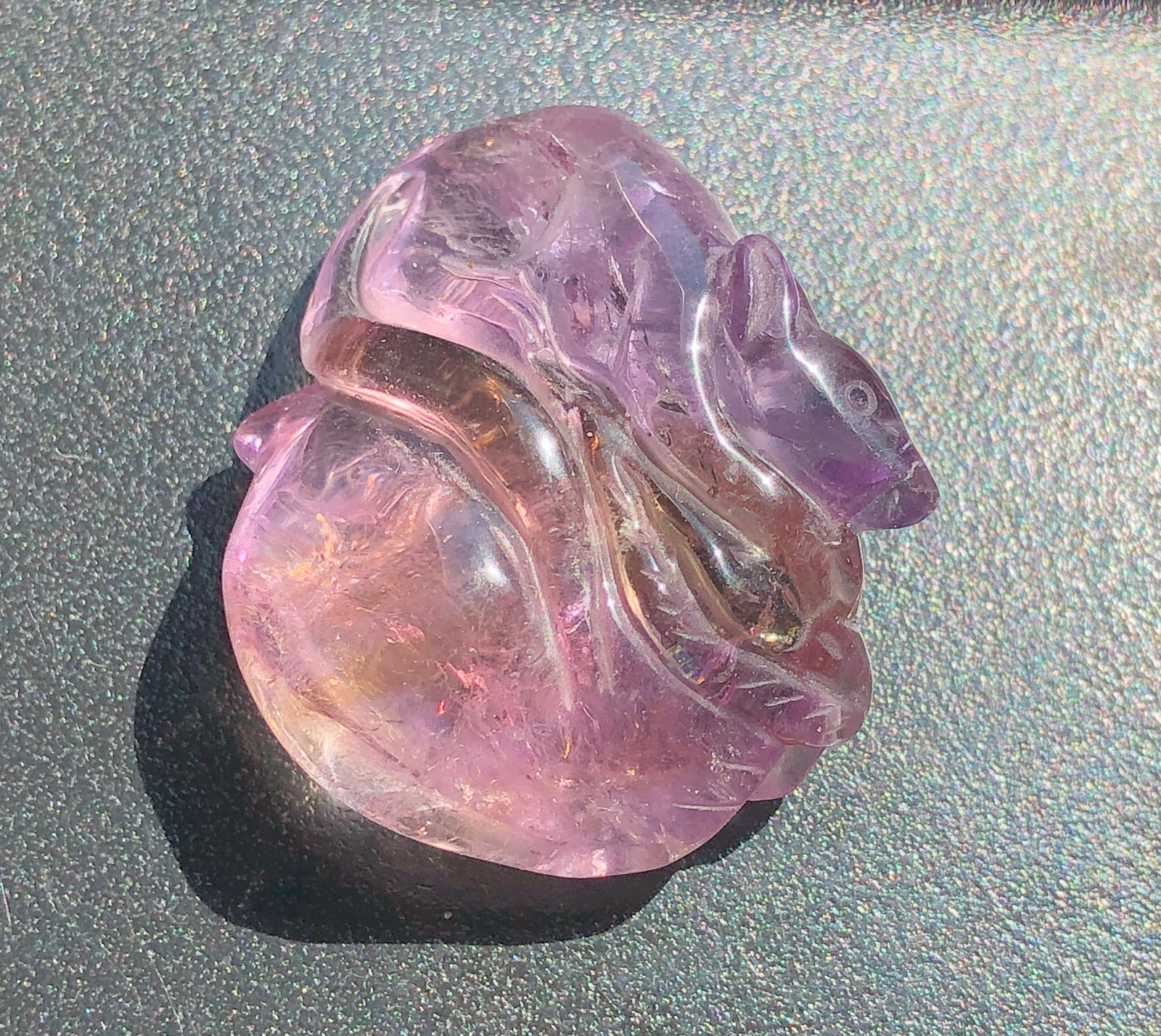 Vintage Ametrine Carving: Vintage Ametrine Carving