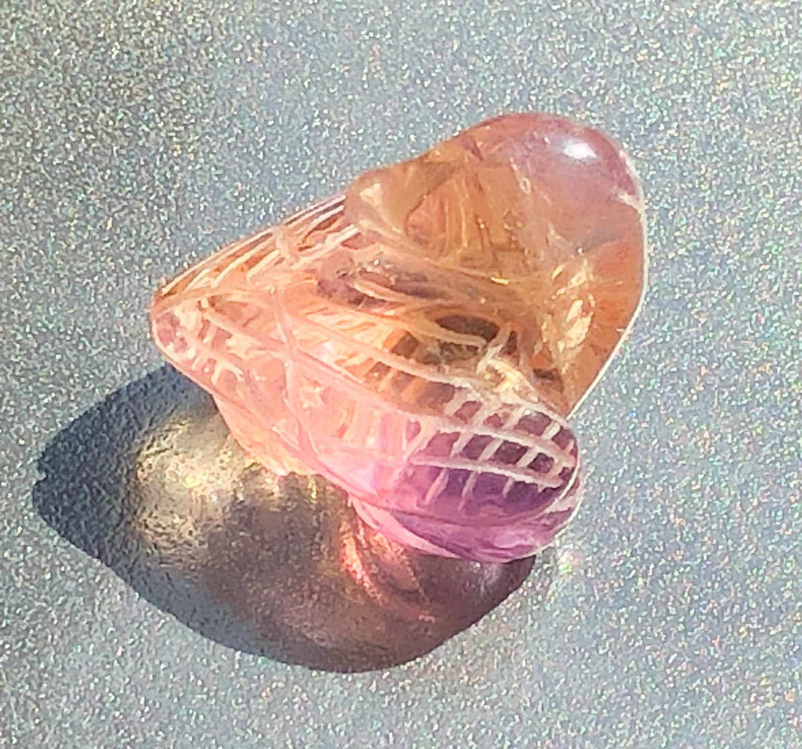 Vintage Ametrine Carving: Vintage Ametrine Carving
