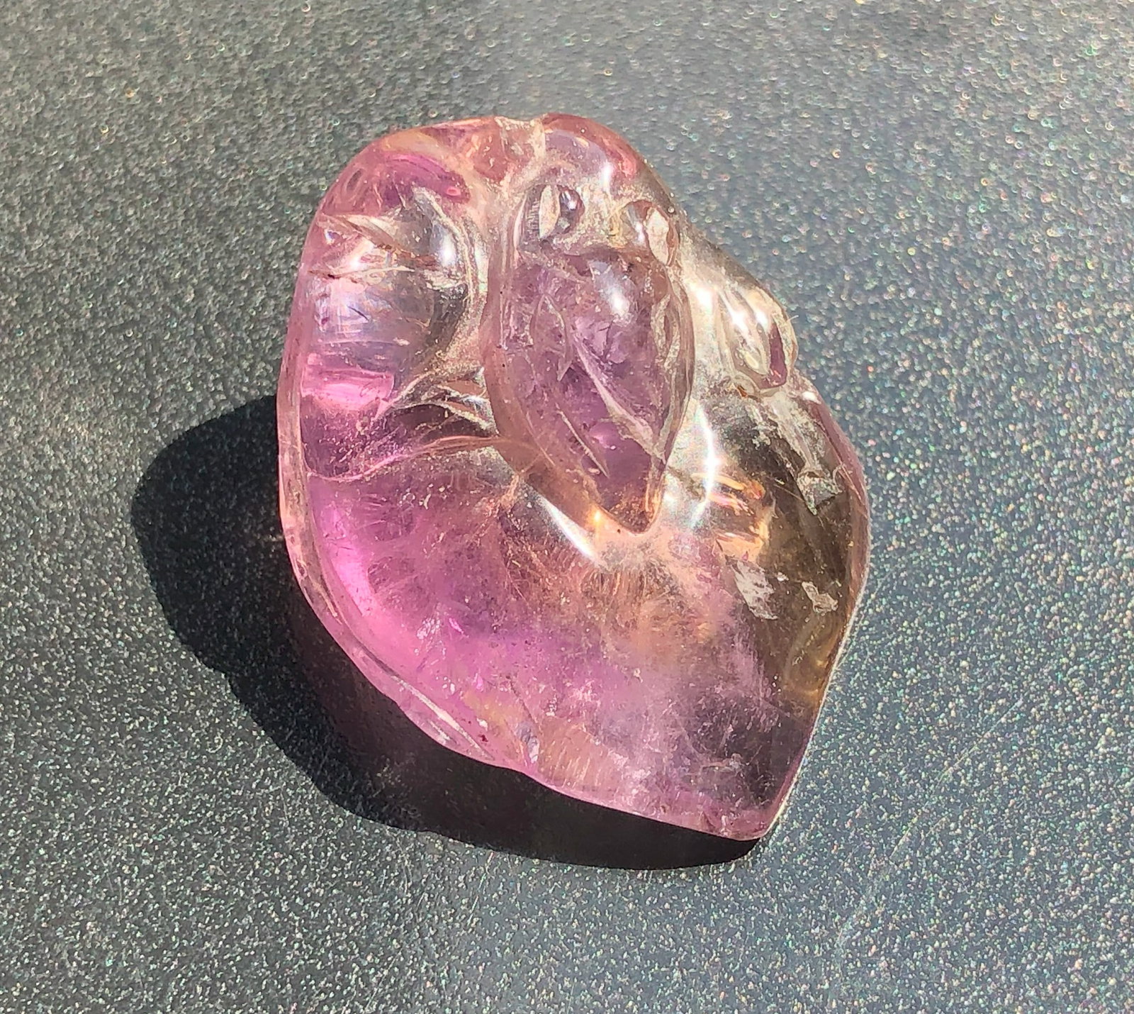 Vintage Ametrine Carving: Vintage Ametrine Carving