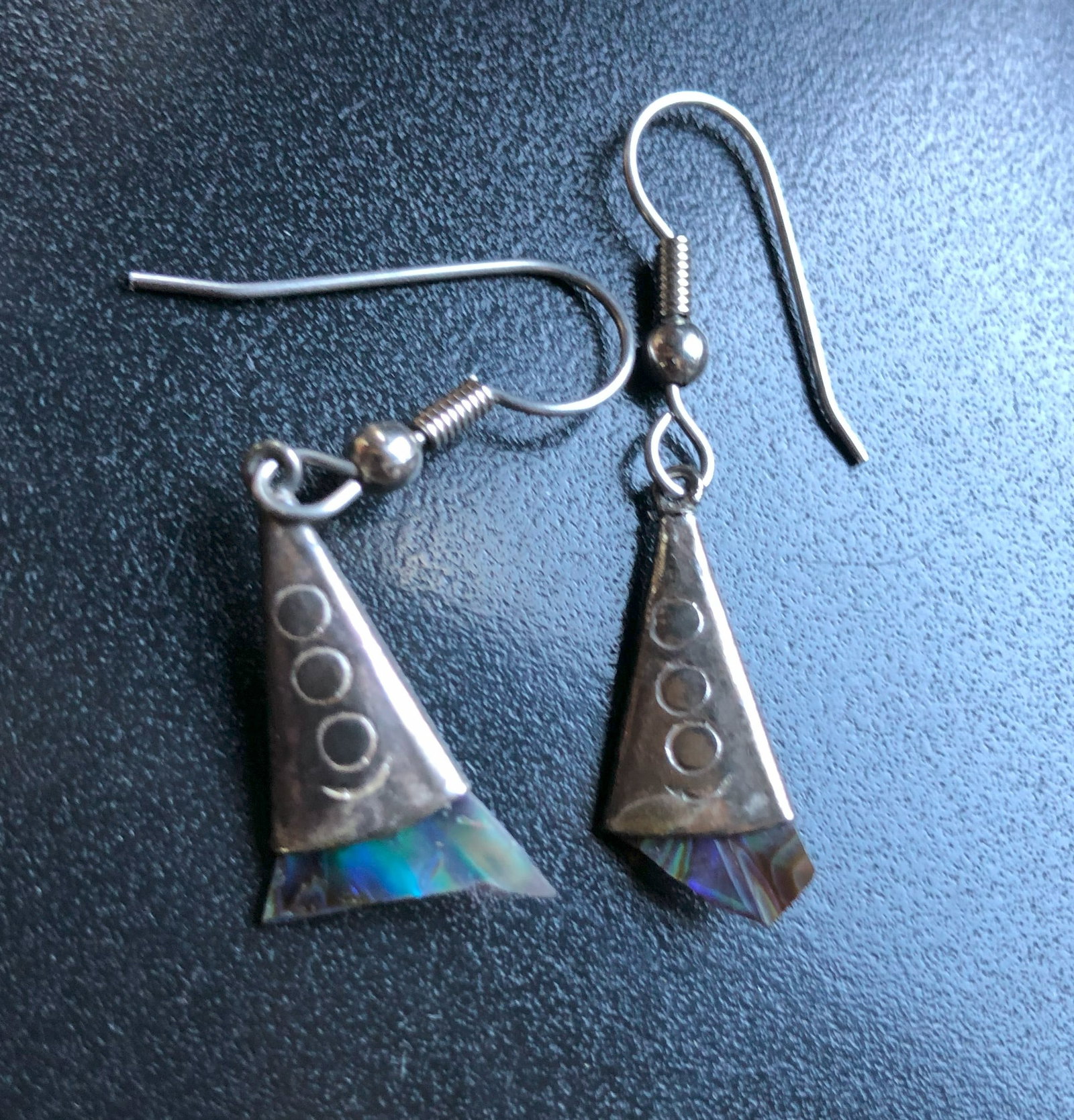 Silver Triangle Earrings (1 of 2)