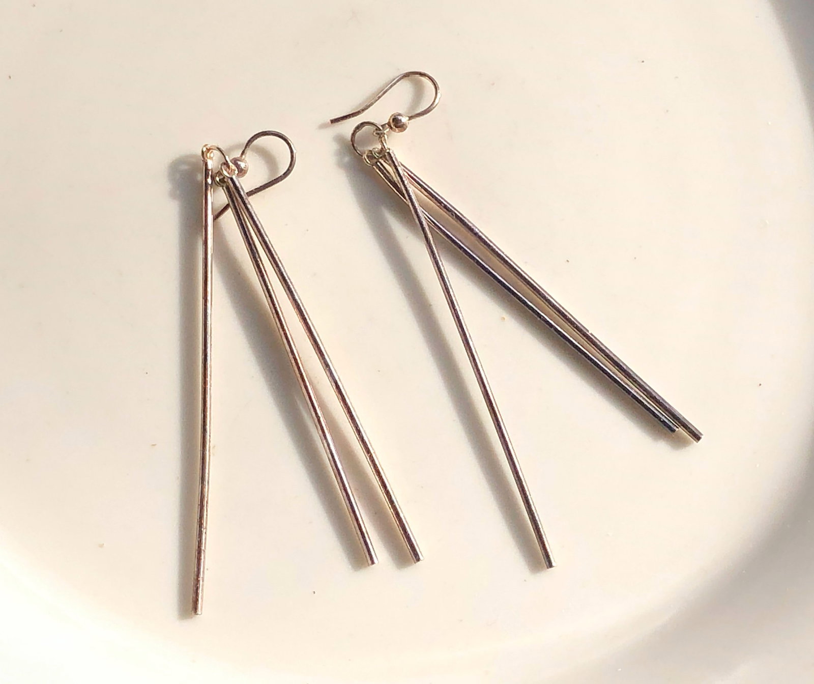 Pair of Silver Earrings: Pair of Silver Earrings