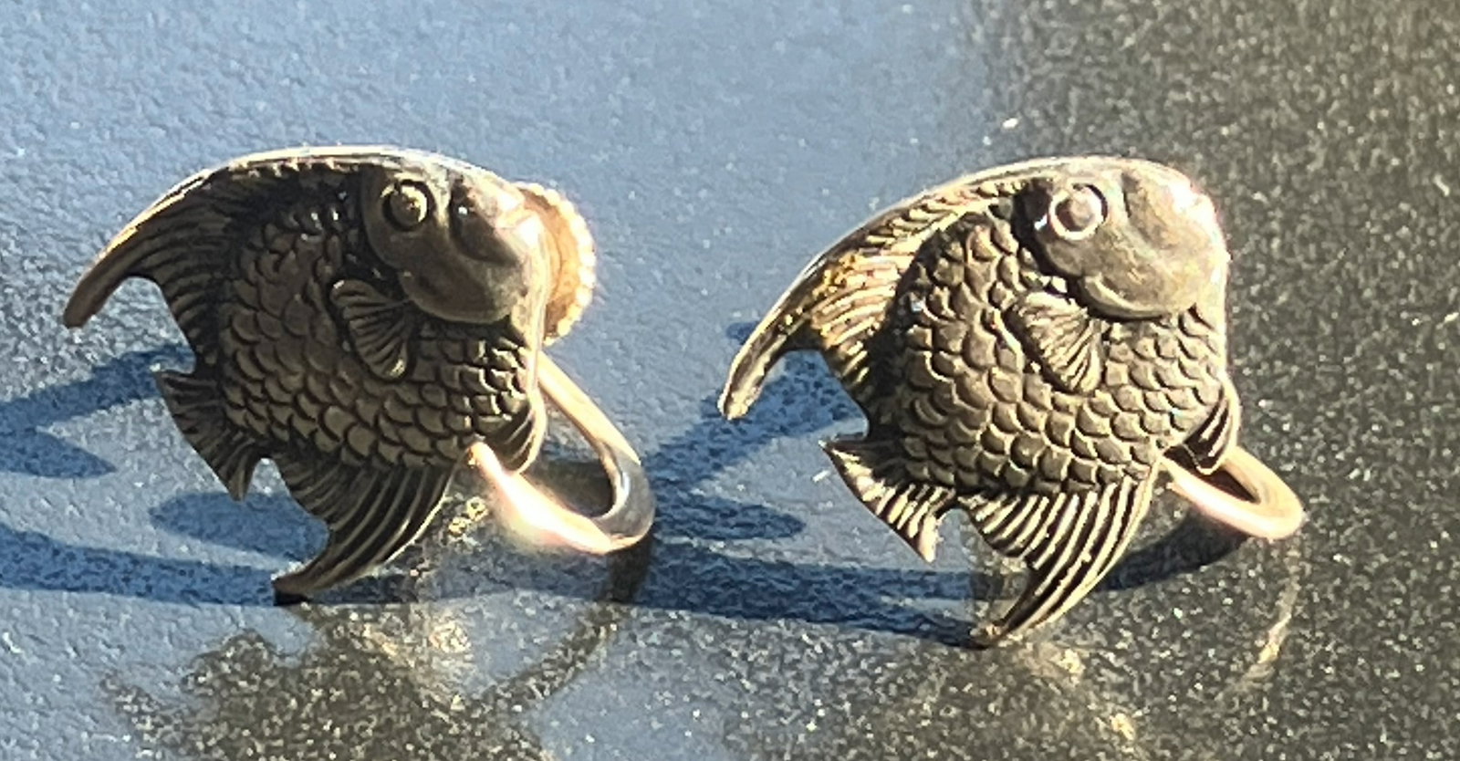 Pair of Silver Earrings: Pair of Silver Earrings