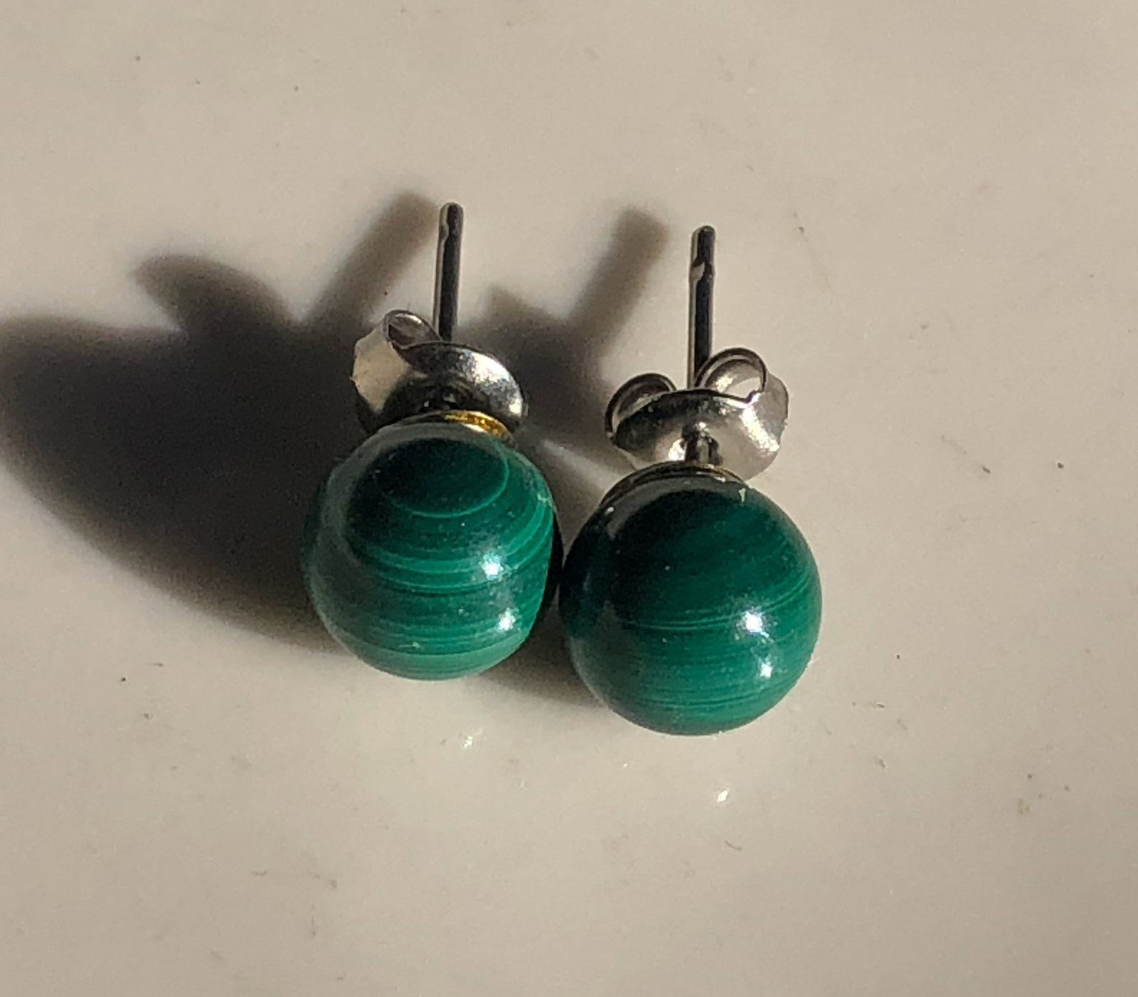 Pair of Malachite Earrings (1 of 3)