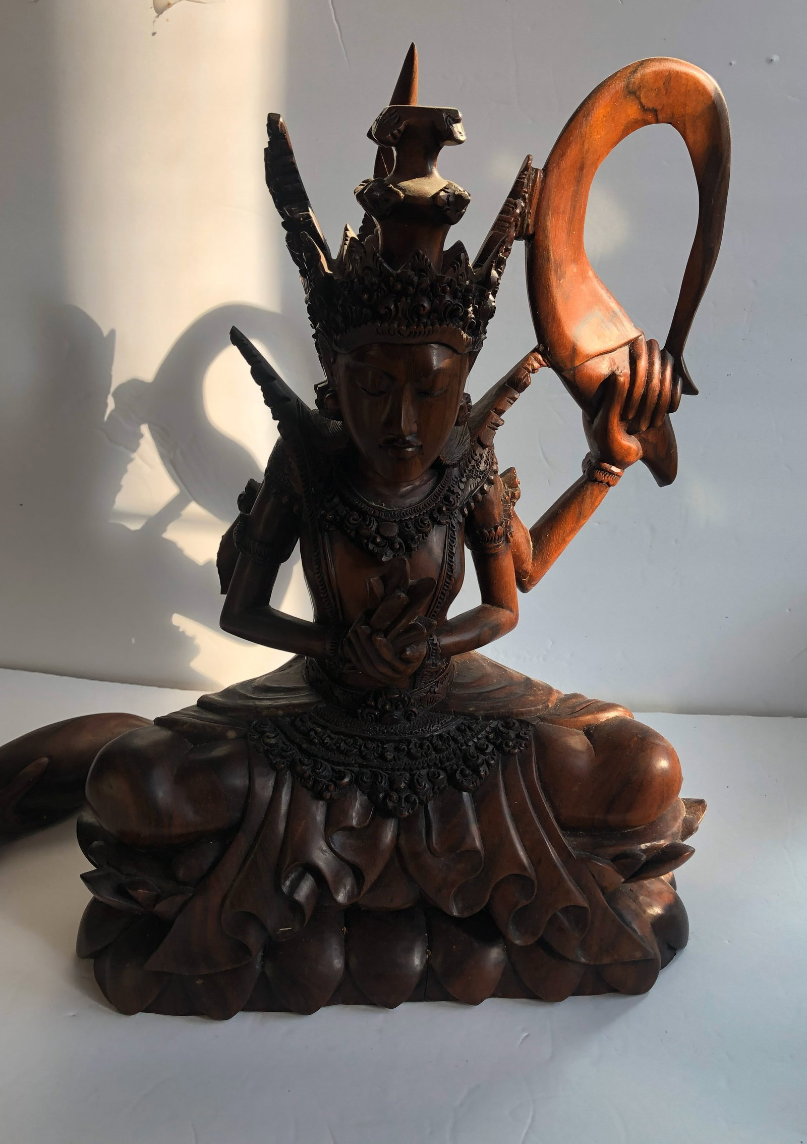 Vintage Rosewood Statue (1 of 3)