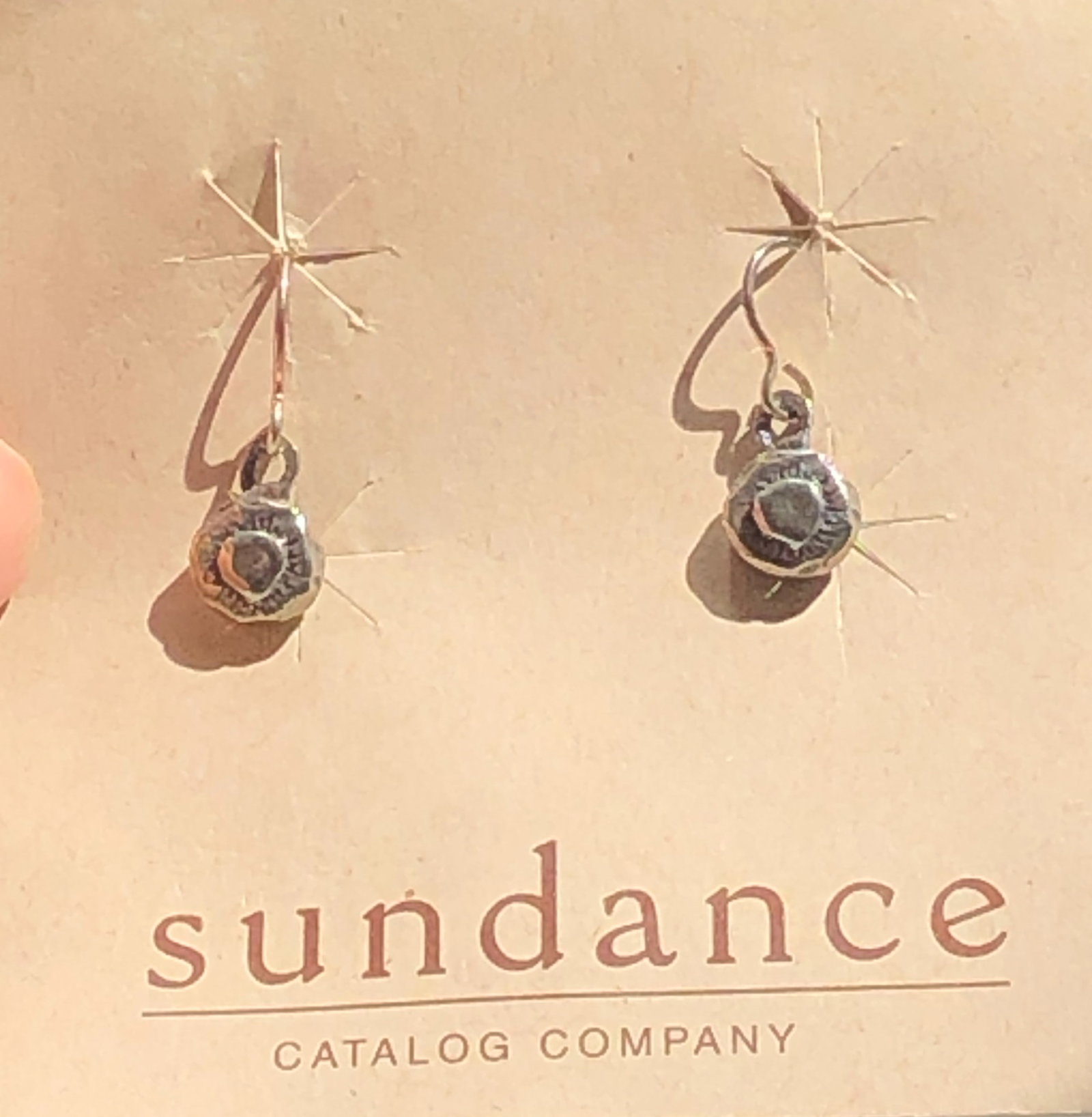 Pair of Silver Earrings: Pair of Silver Earrings