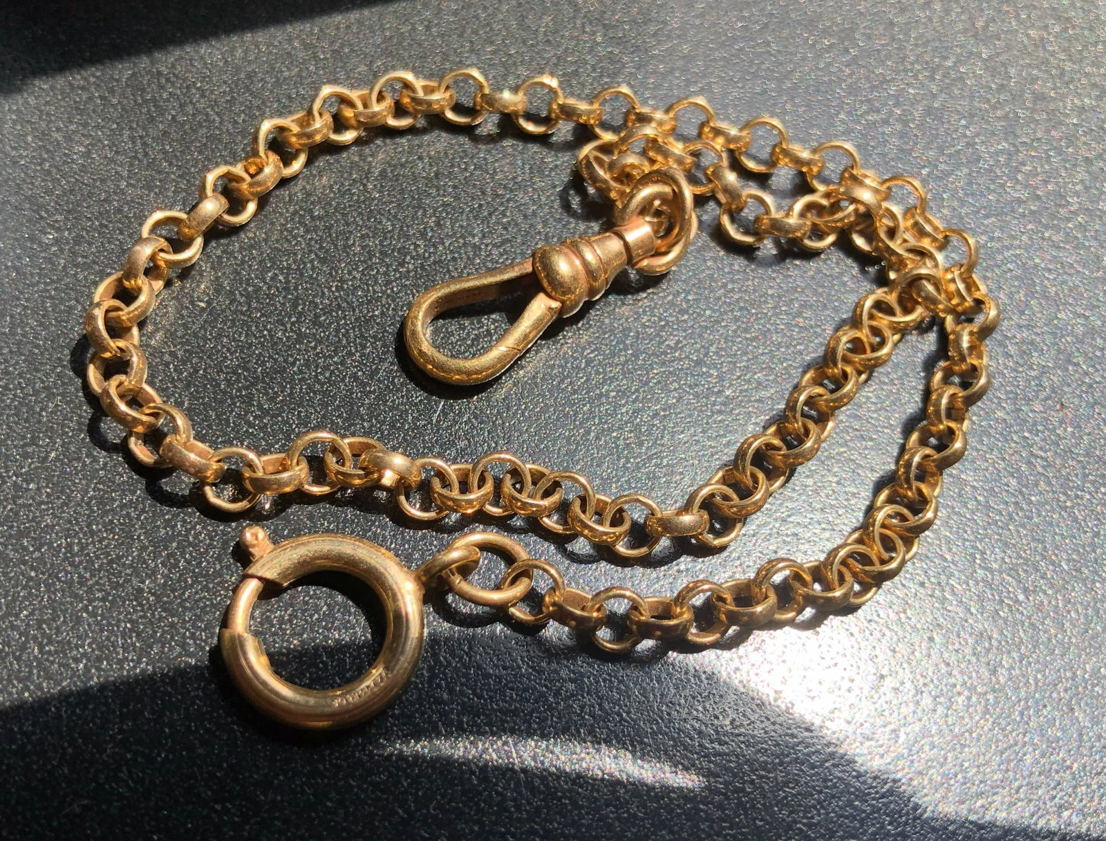 Antique Gold Filled Necklace: Antique Gold Filled Necklace, weight 20g
