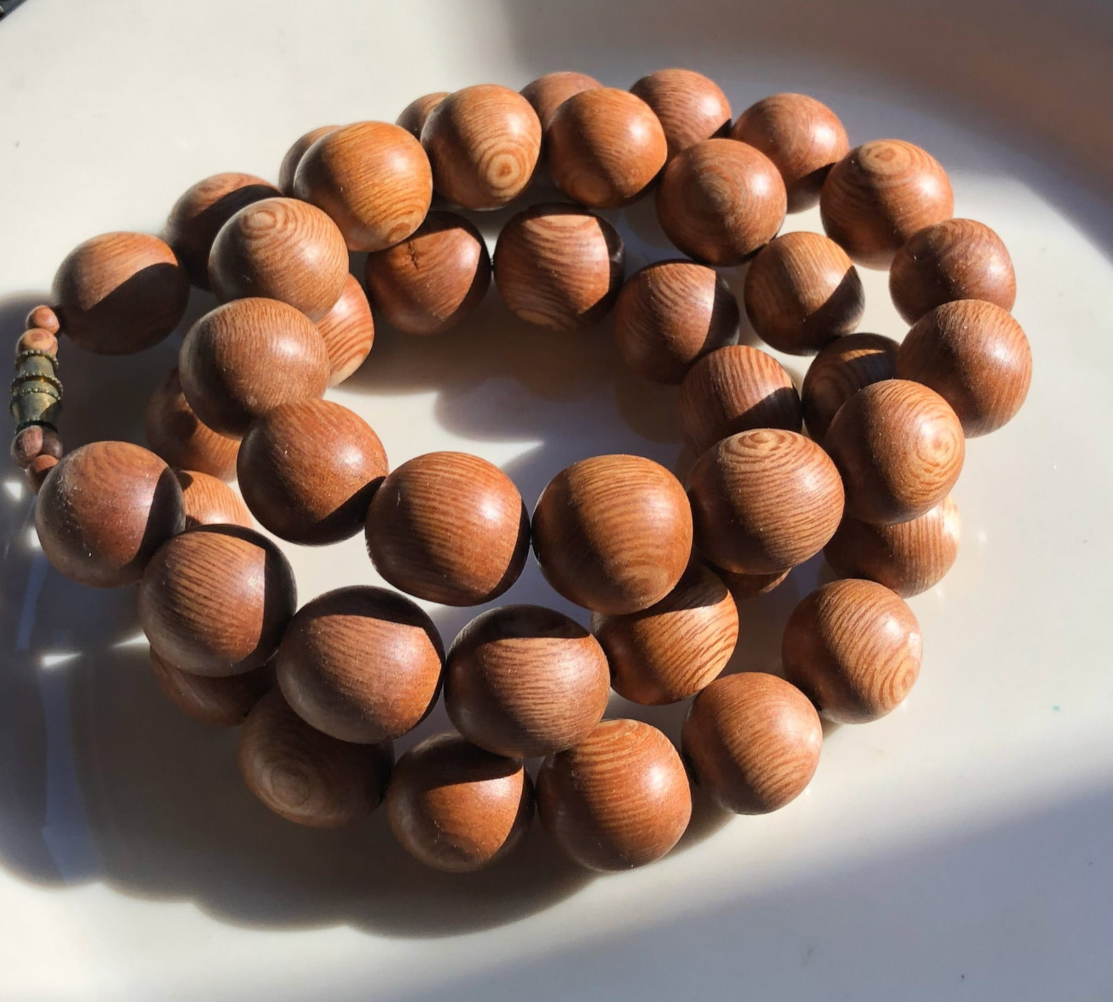 Vintage Wood Beads Necklace (1 of 2)