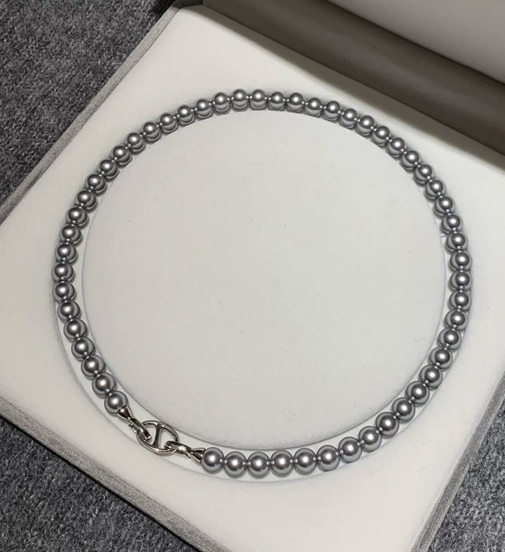10mm Faux Pearl Necklace: 10mm Faux Pearl Necklace, Length: 18"