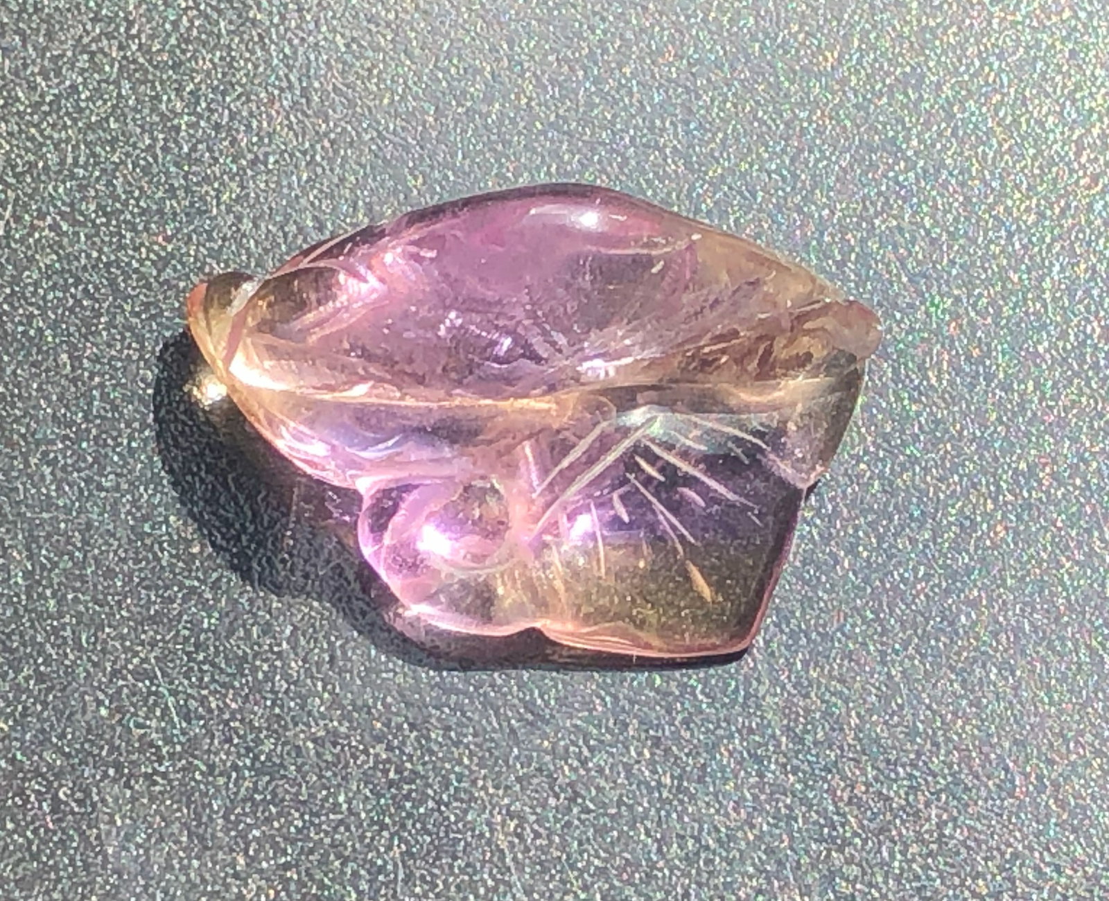 Vintage Ametrine Carving (1 of 3)