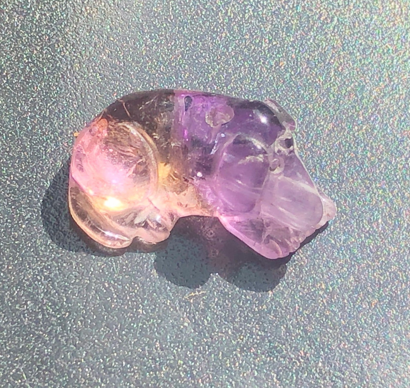 Vintage Ametrine Carving (1 of 3)