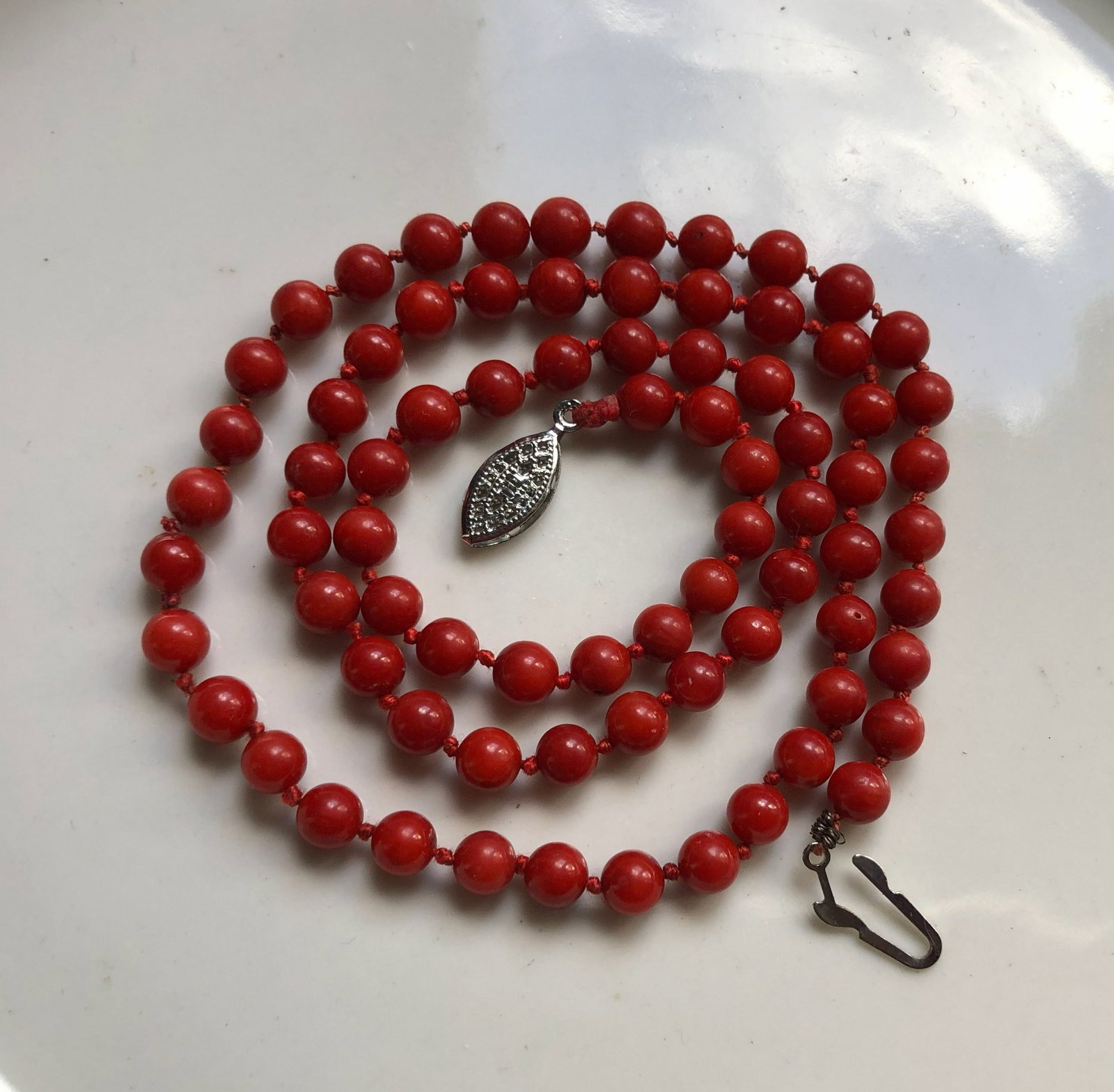 Red Bead Necklace (1 of 3)