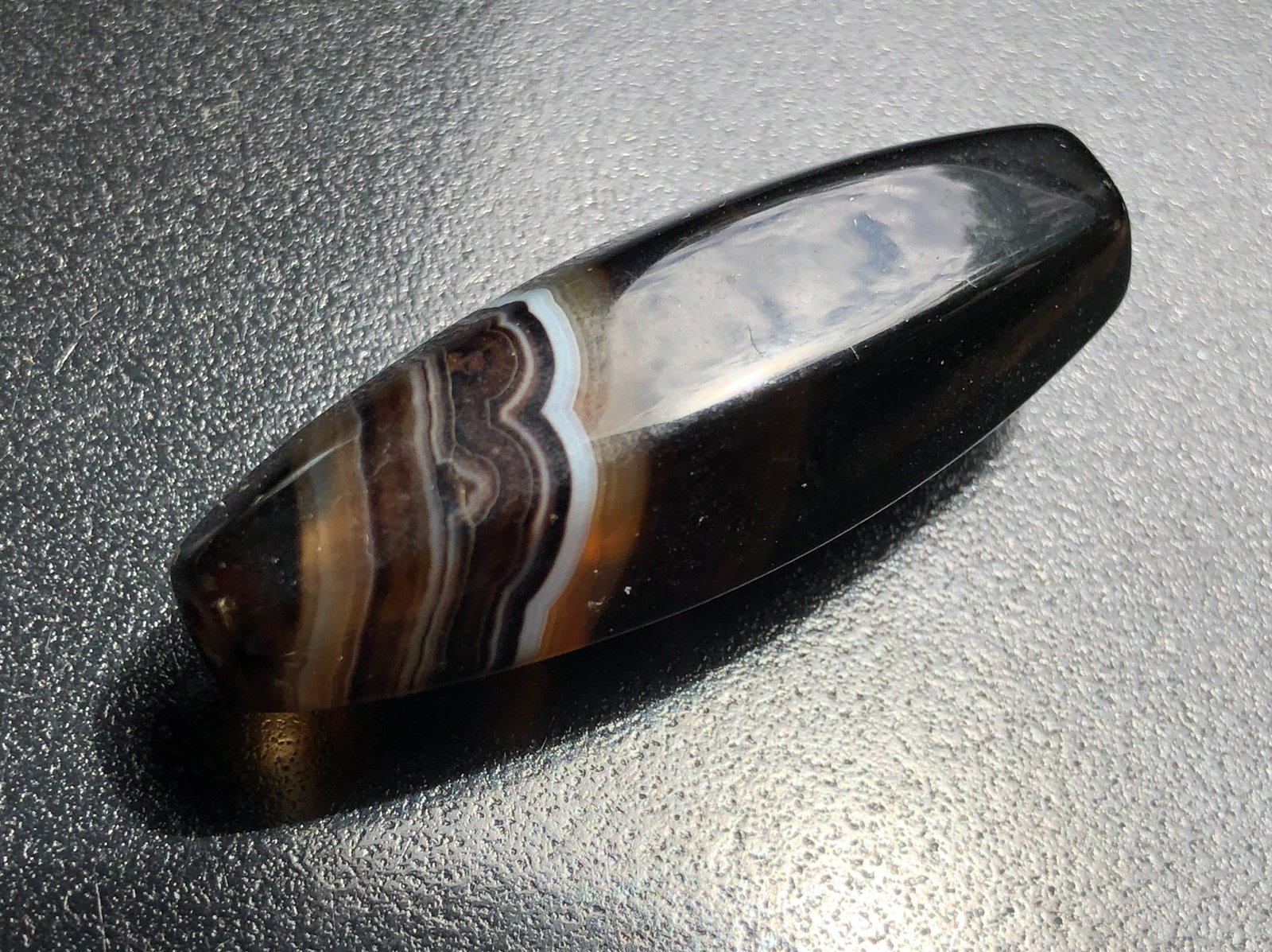 Vintage Agate Bead: Vintage Agate Bead, Size: 1.6"