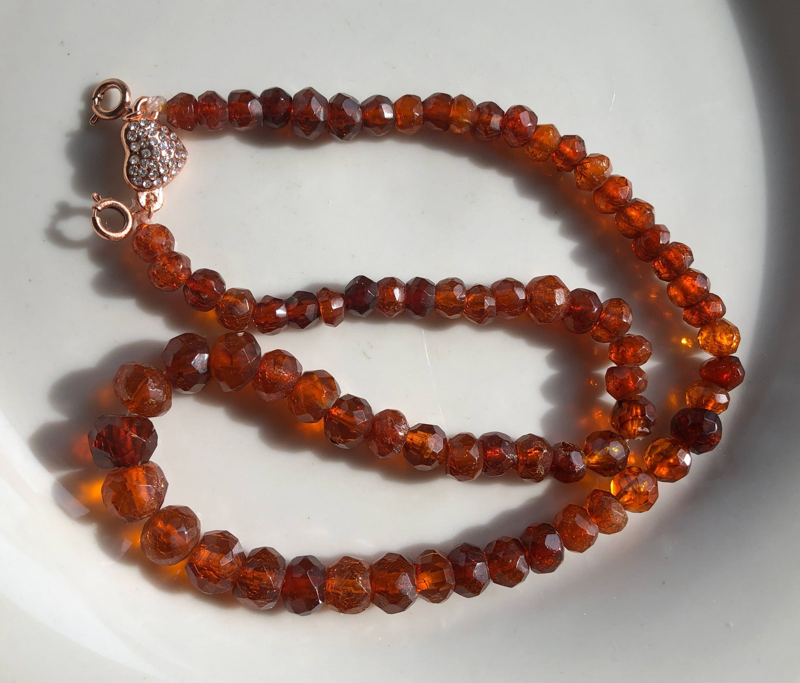 Antique Amber Necklace: Antique Amber Necklace, Length: 18"