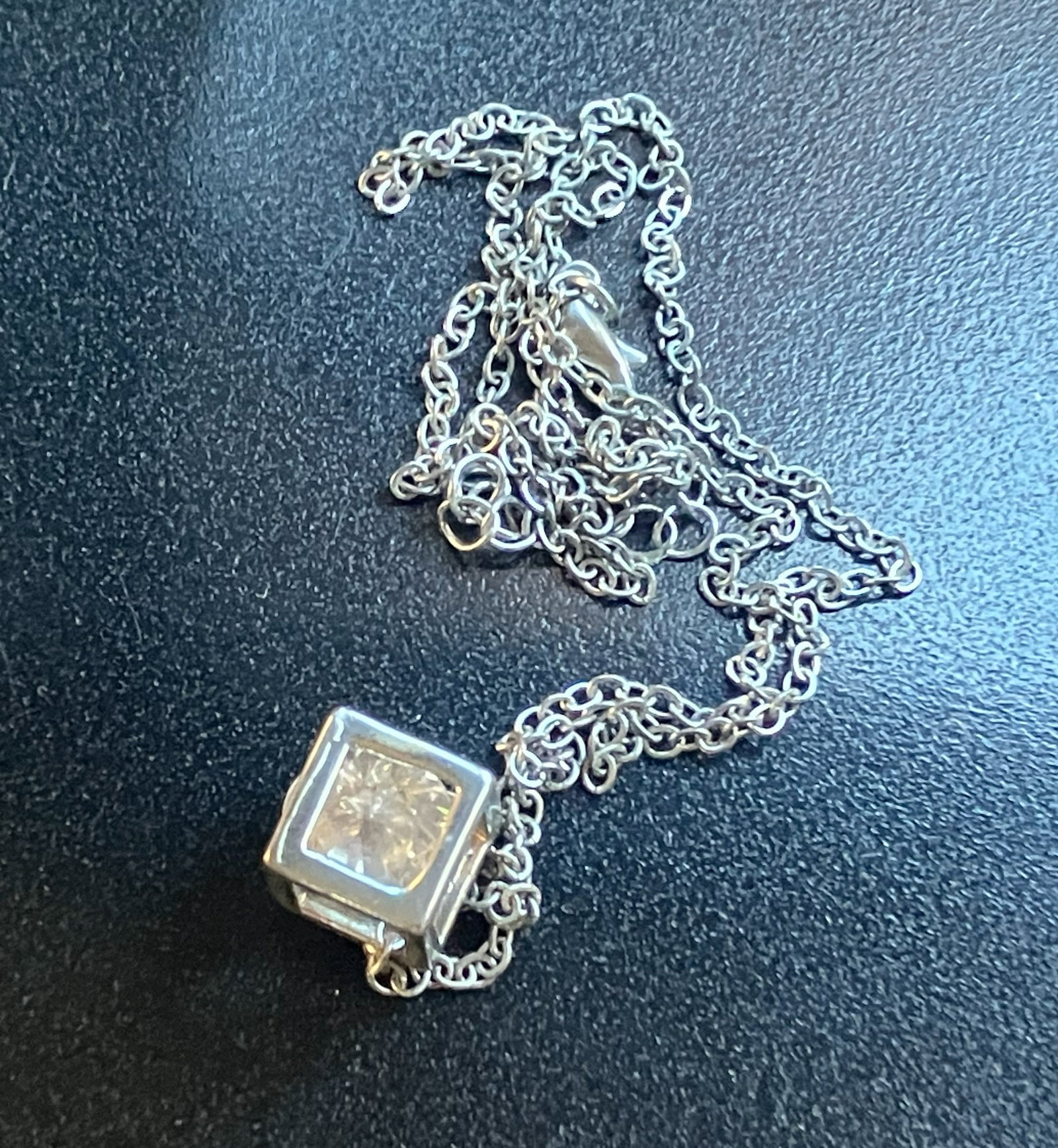 Vintage Silver Pendant Necklace (1 of 2)
