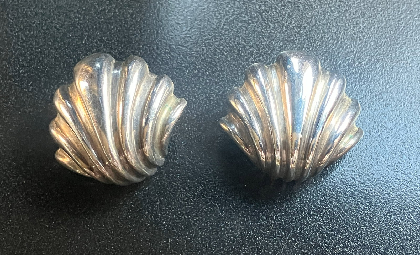 Pair of Silver Earrings: Pair of Silver Earrings