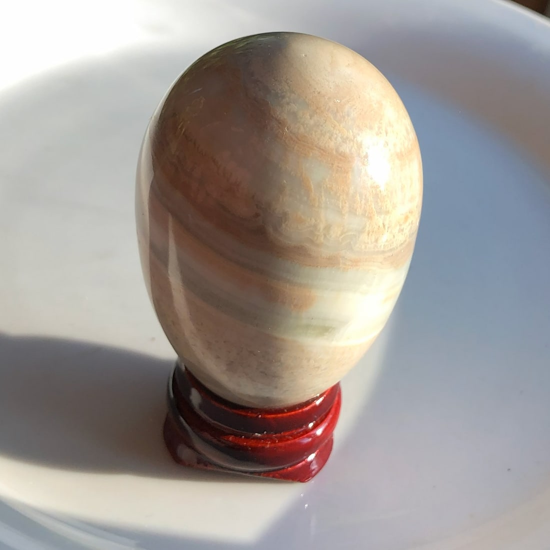 Vintage Stone Egg Display: Vintage Stone Egg Display, Size: 2.75"