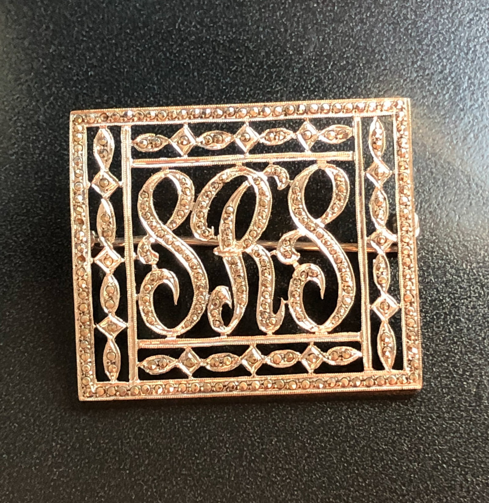 Silver Monogram Brooch (1 of 3)
