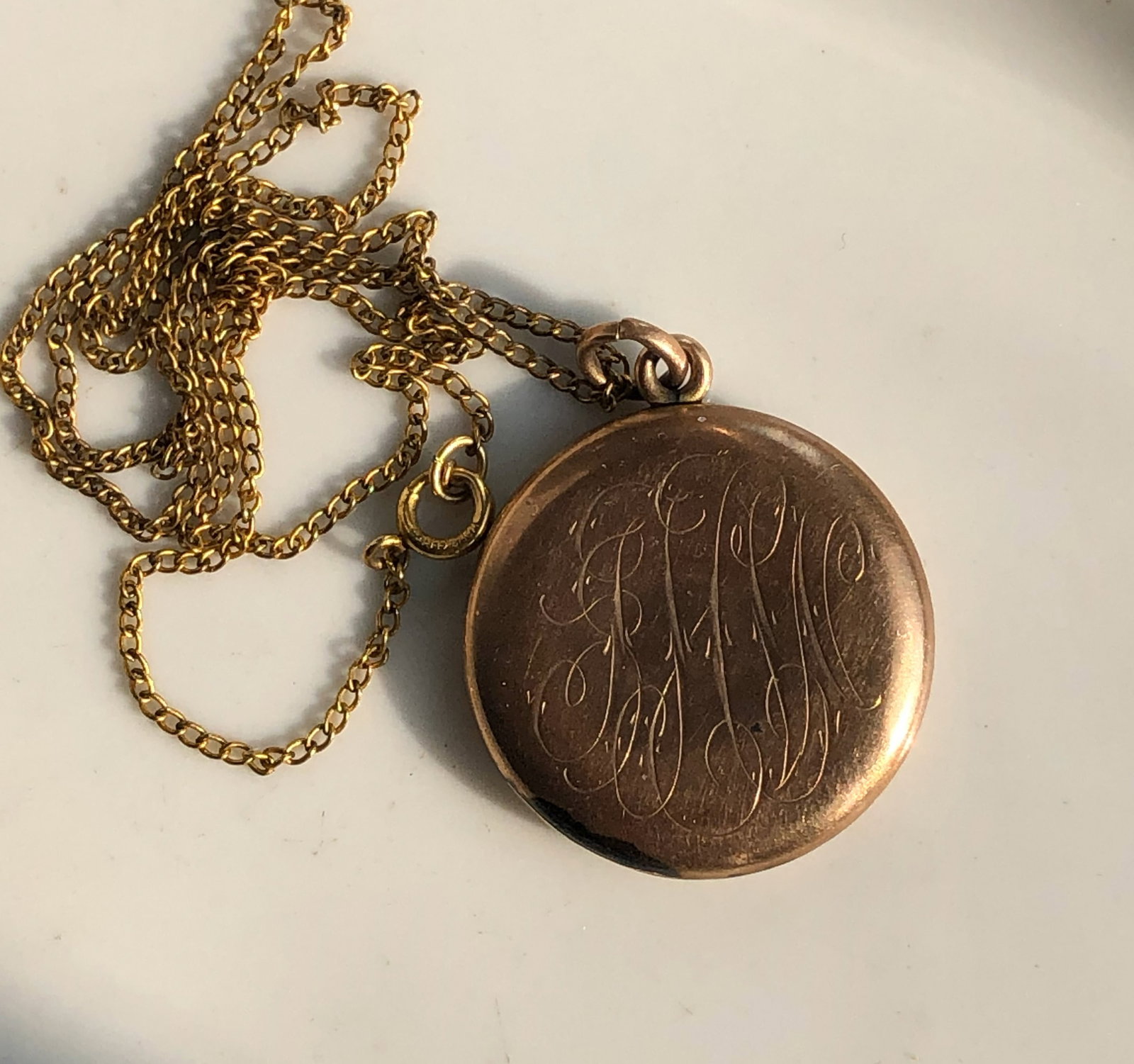 Antique Gold Filled PendantNecklace: Antique Gold Filled PendantNecklace