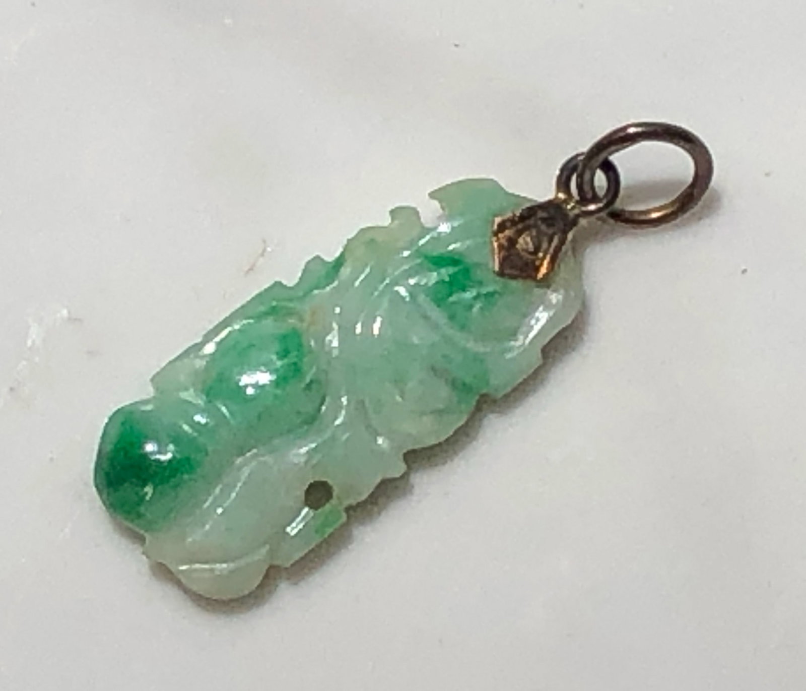 14K Gold Jadeite Pendant (1 of 3)