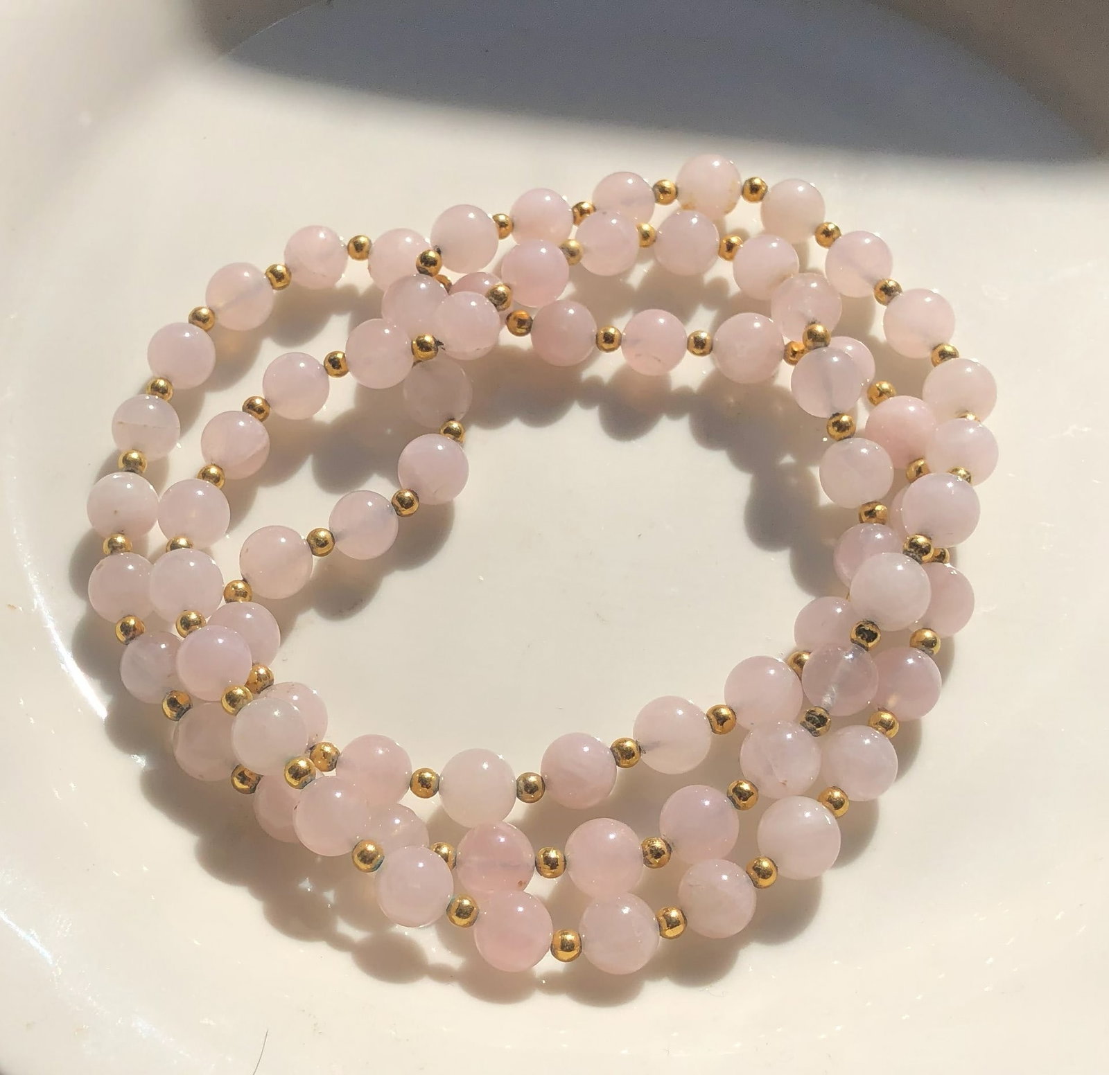 Vintage Pink Quartz Necklace (1 of 3)