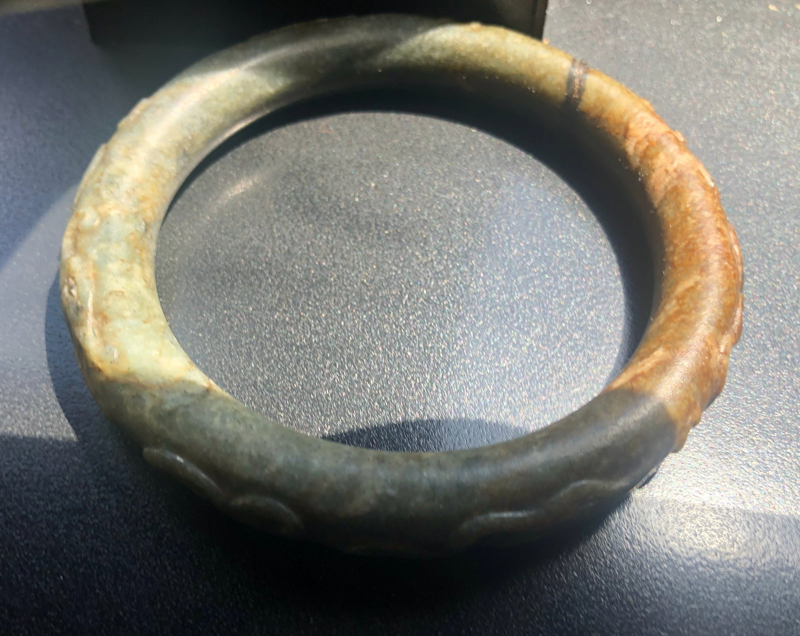 Antique Jade Bangle - 4