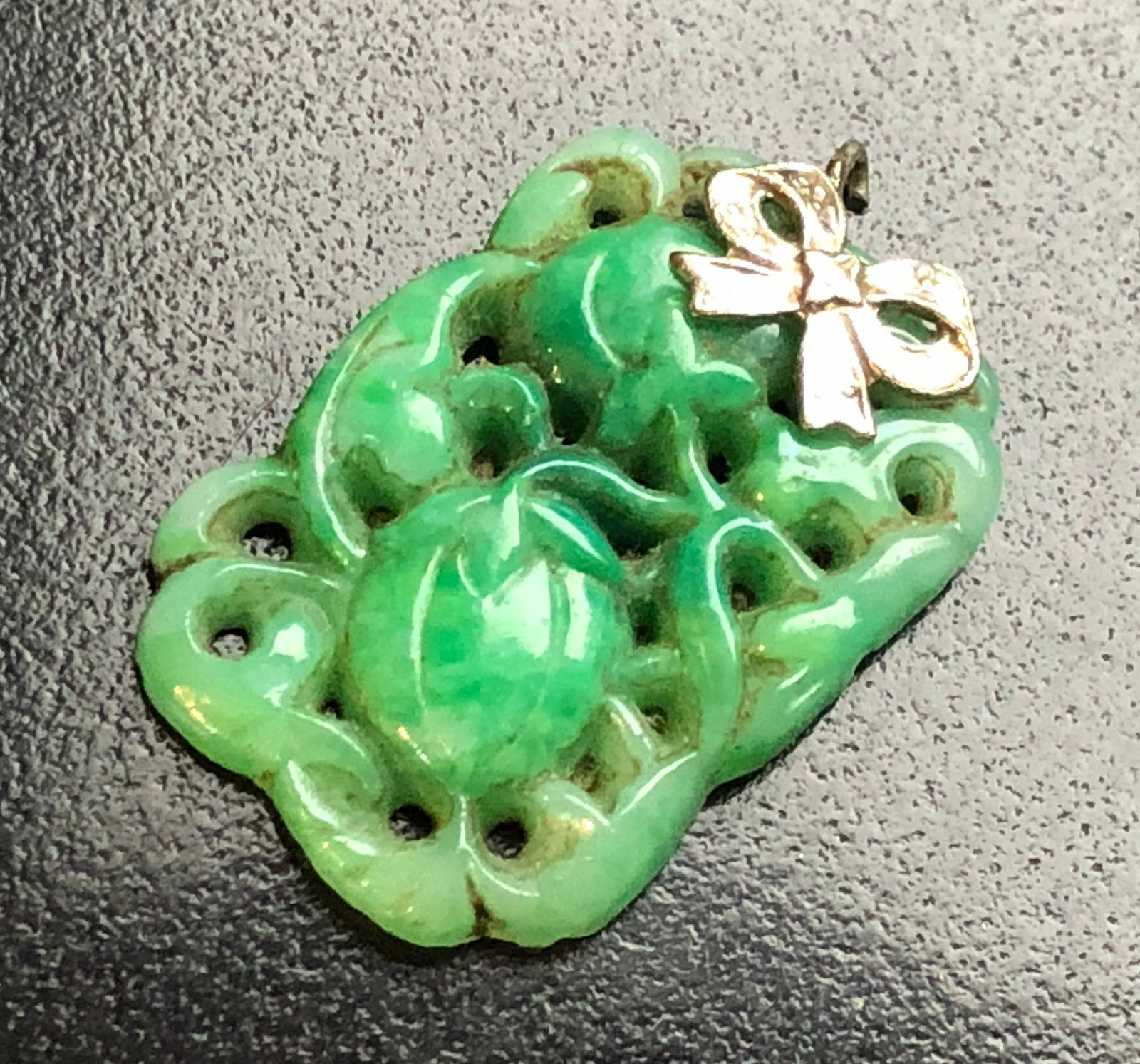 Antique Green Jadeite Pendant (1 of 4)