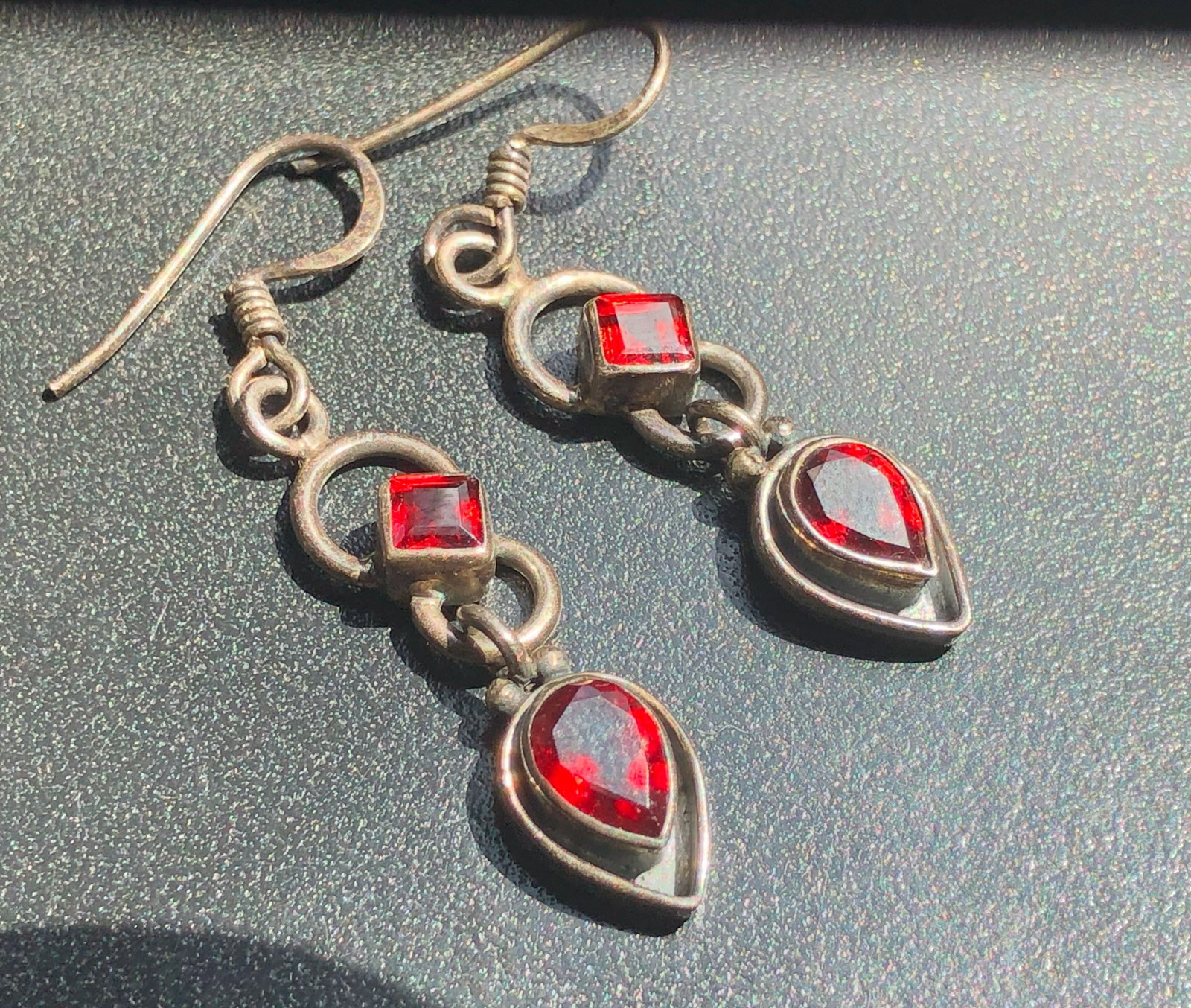 Pair of Silver Earrings: Pair of Silver Earrings