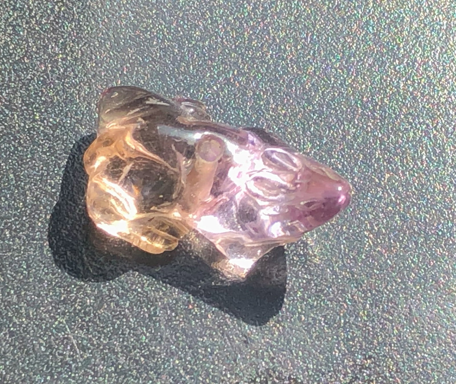 Vintage Ametrine Carving (1 of 3)